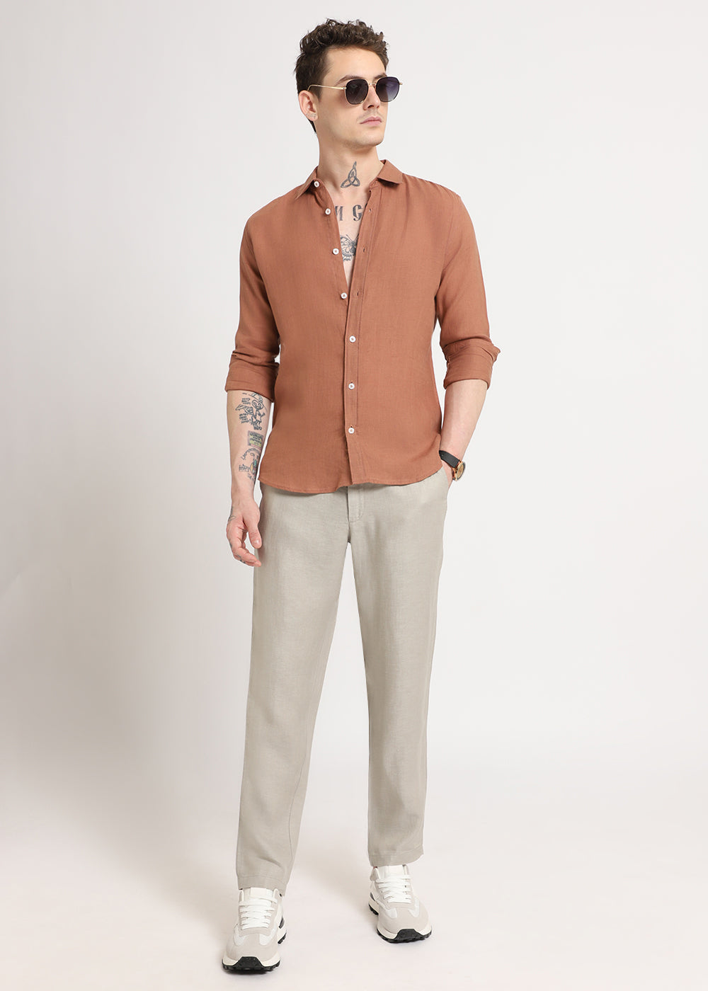 Light Grey Linen Pant