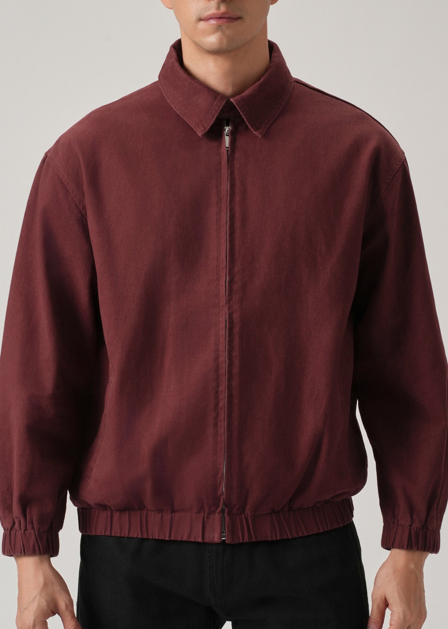 Maroon Zip-Up Jacket