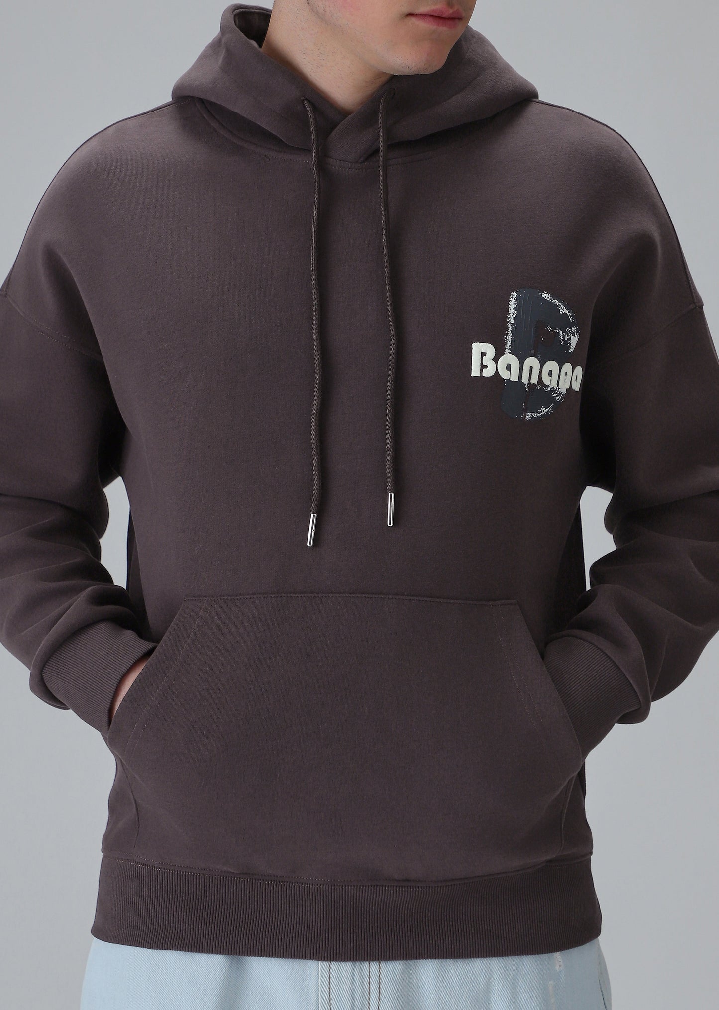 Mauve Embossed Hoodie