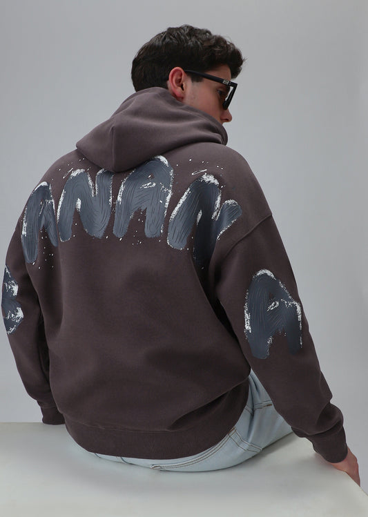 Mauve Embossed Hoodie
