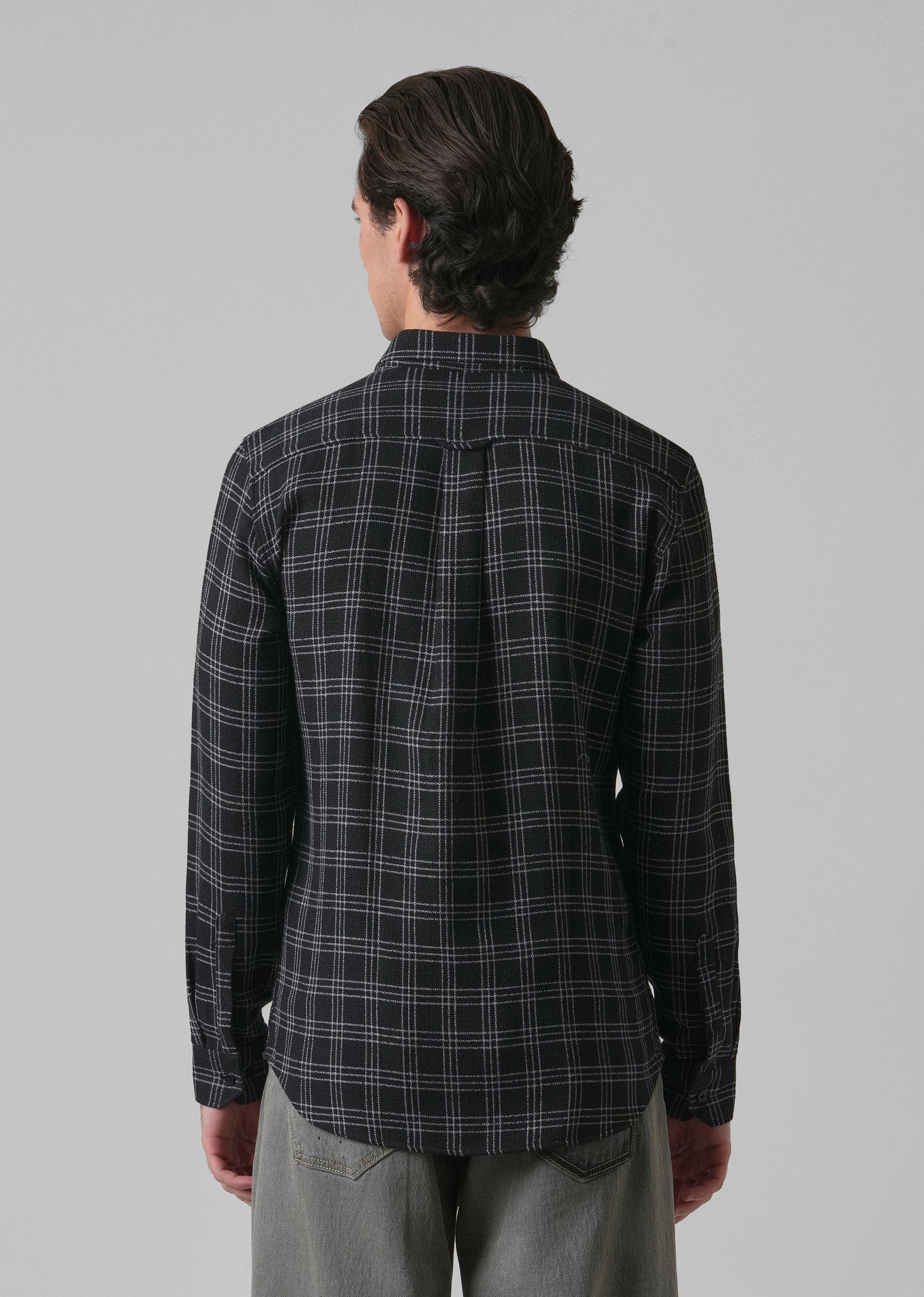 Melange Black Cannon Check Shirt