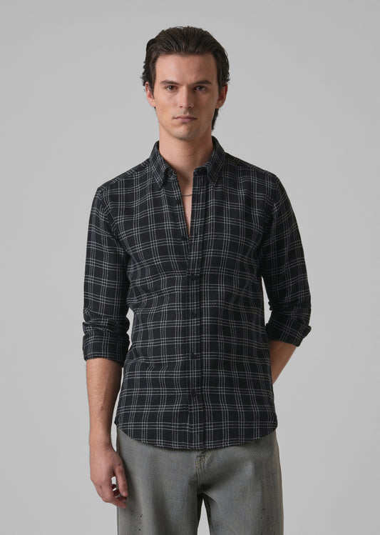 Melange Black Cannon Check Shirt