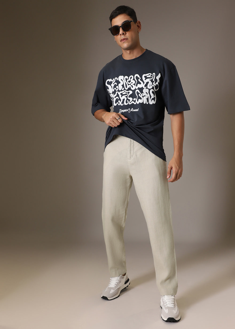 Mocha Beige Linen Pant