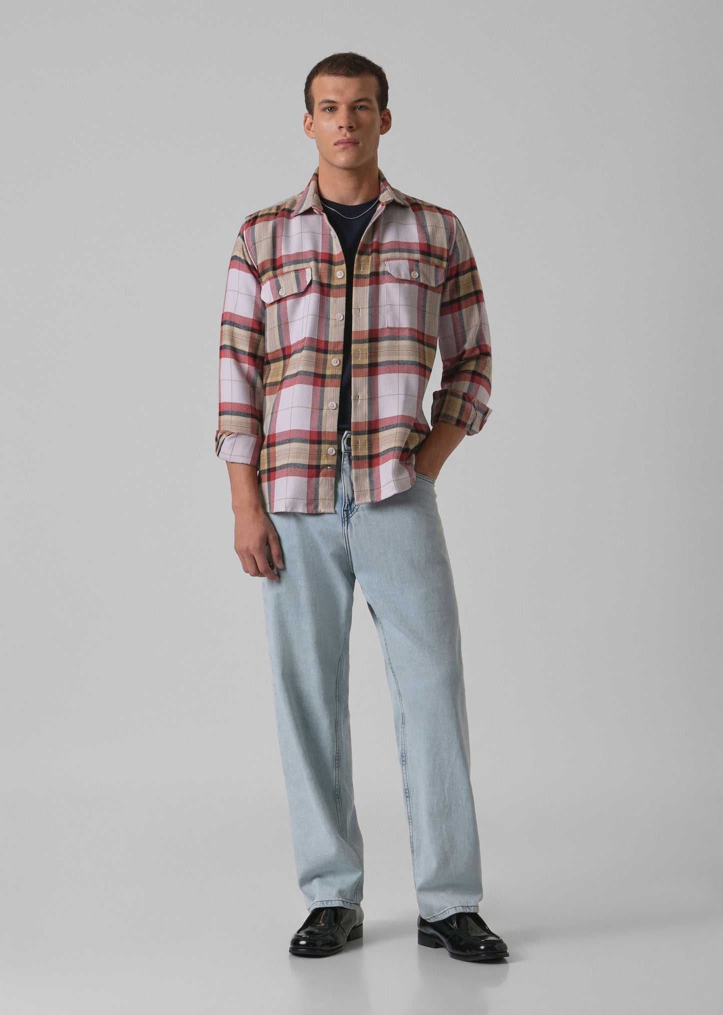 Modern Brushed Cotton Check Shirt