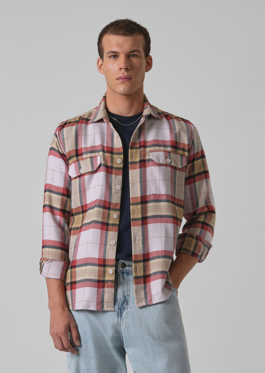 Modern Brushed Cotton Check Shirt