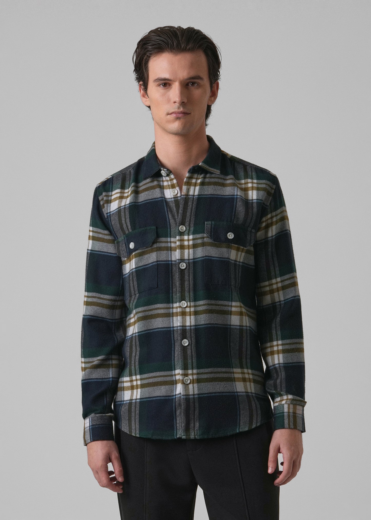 Modest Brushed Cotton Check Shirt