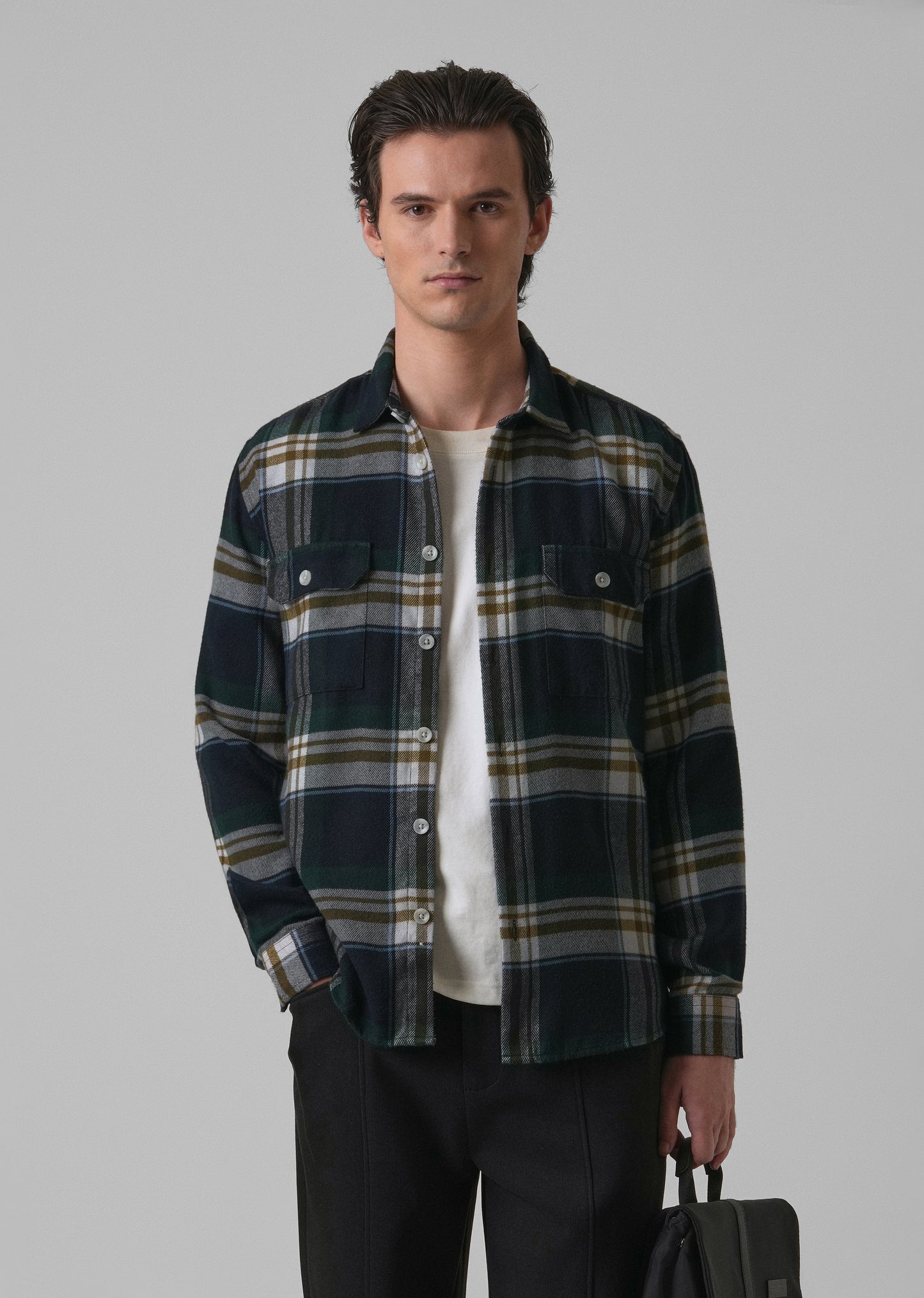 Modest Brushed Cotton Check Shirt