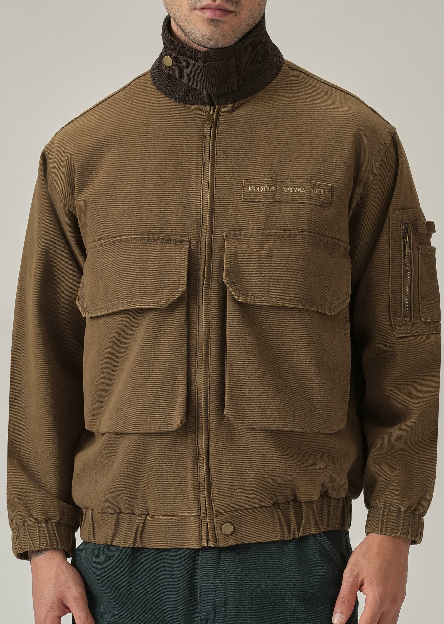 Brown Multi-Pocket Jacket