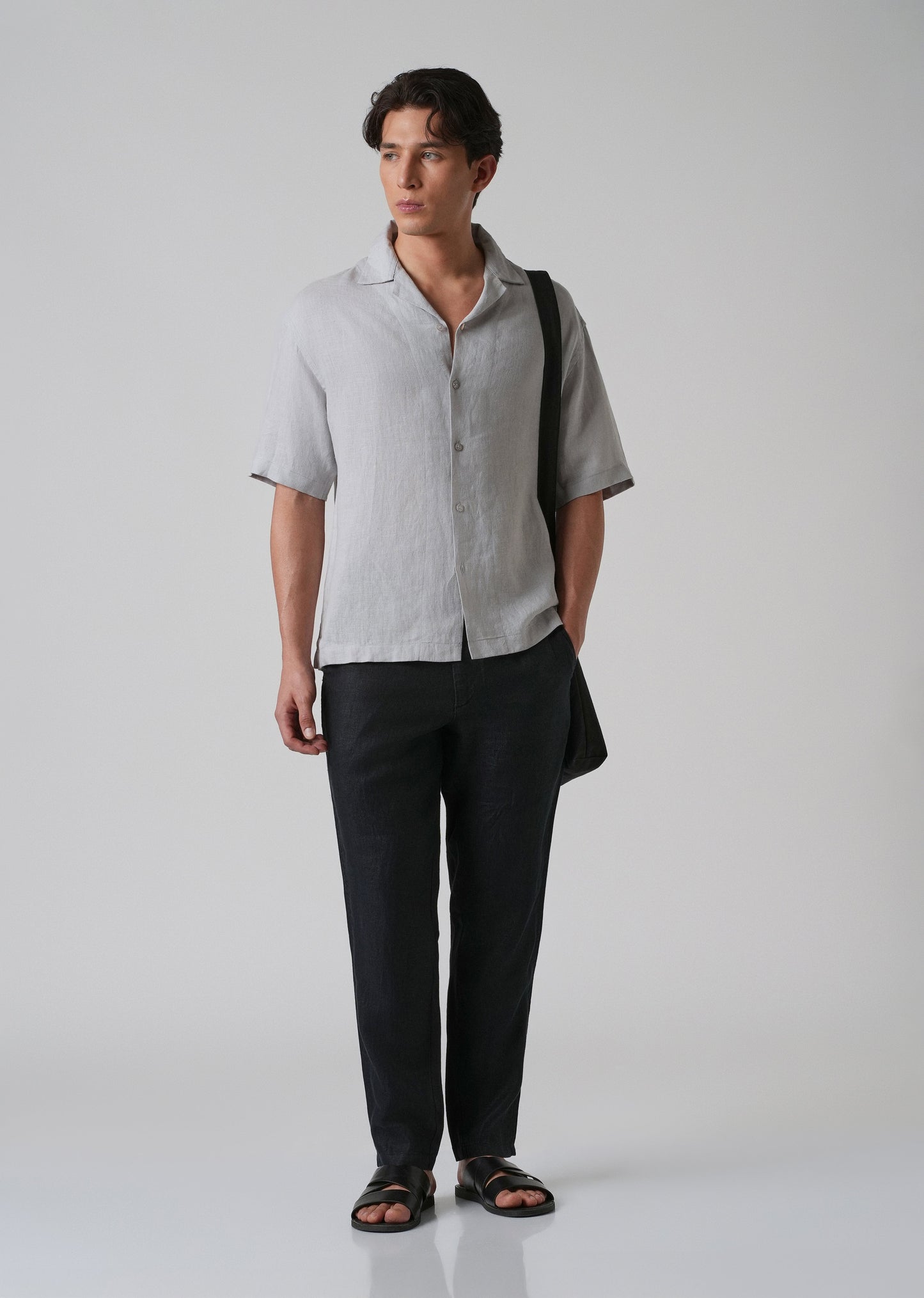 Night Blue Linen Pant