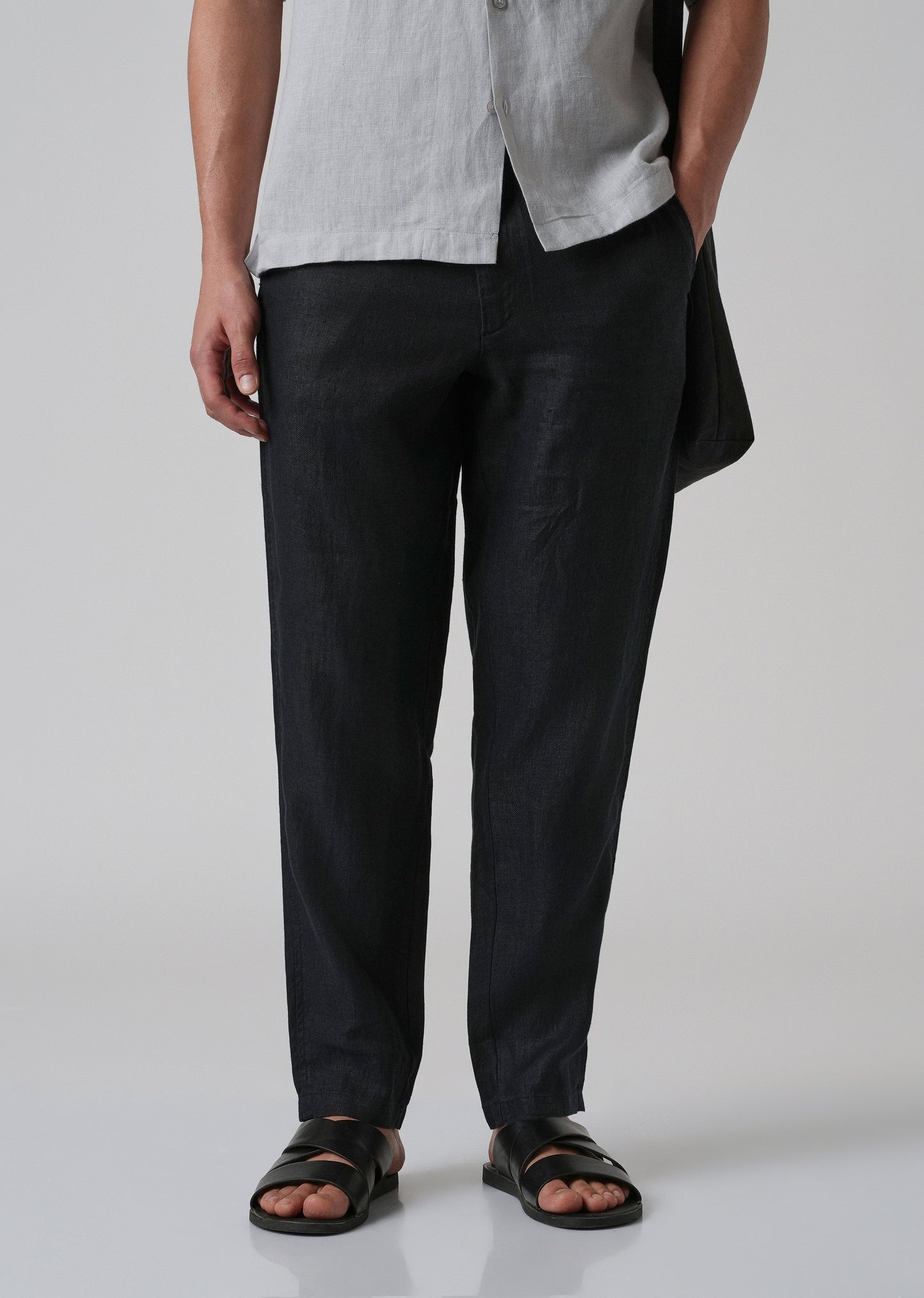Night Blue Linen Pant