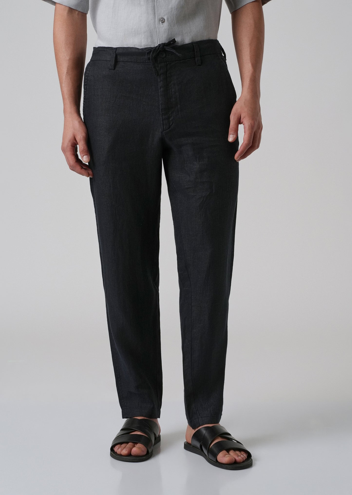 Night Blue Linen Pant