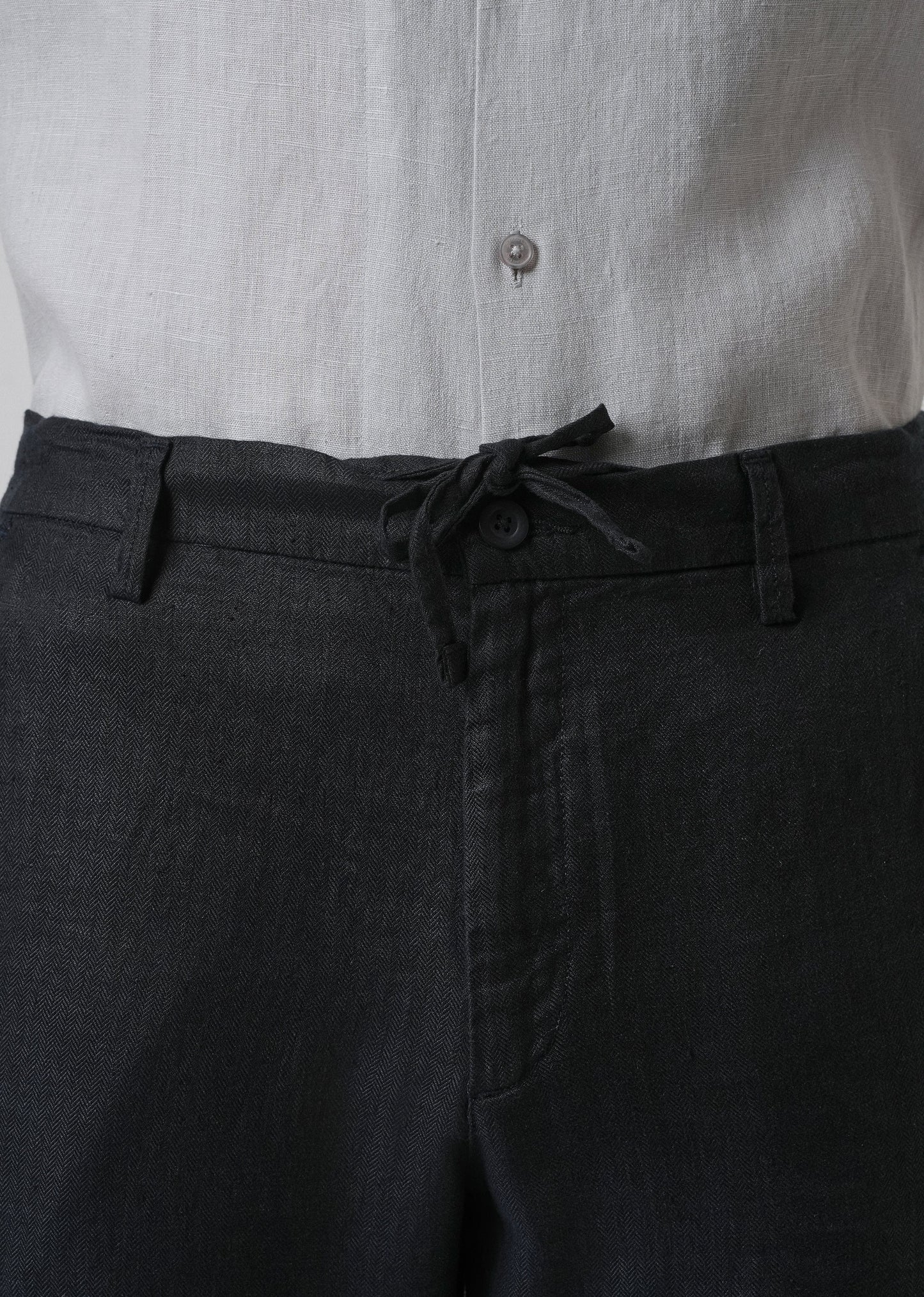 Night Blue Linen Pant