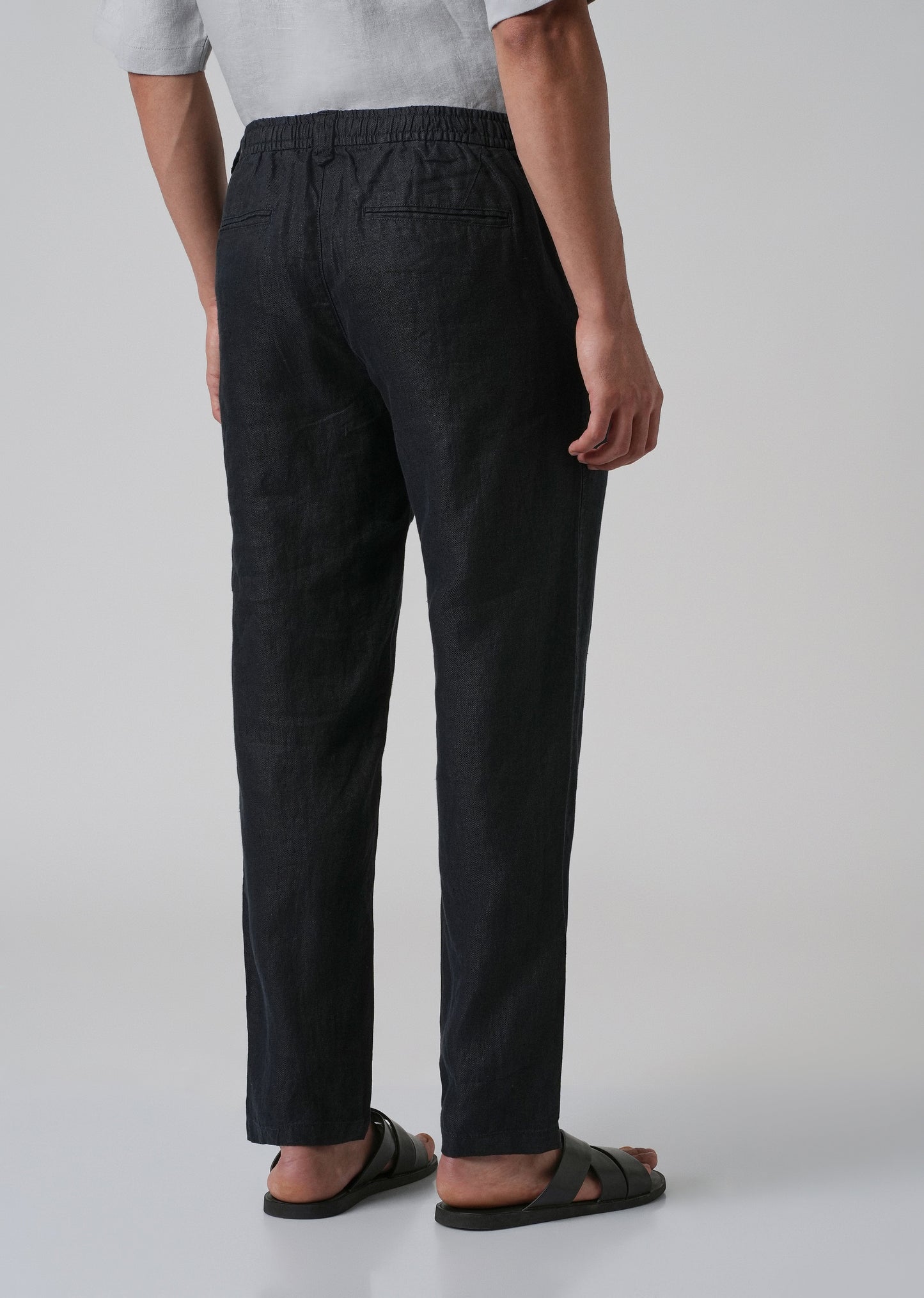 Night Blue Linen Pant