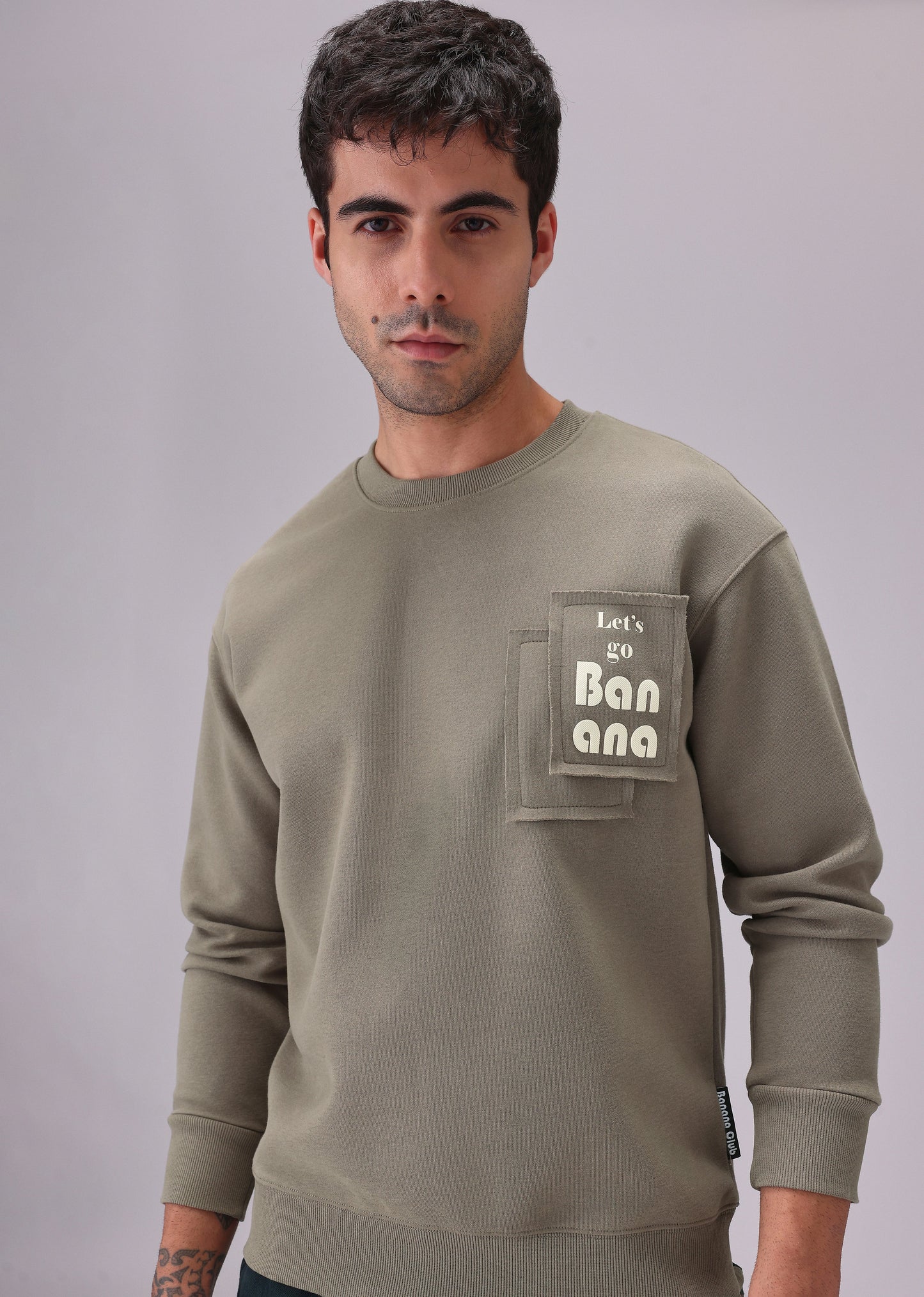 Olive Patch Sweatshirt