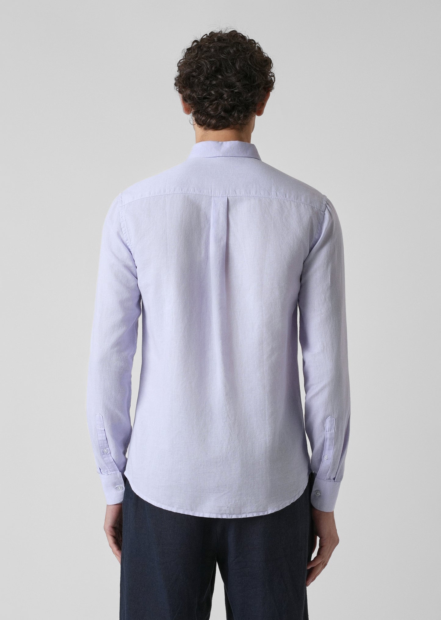 Pastel Lavender Cotton Linen Shirt