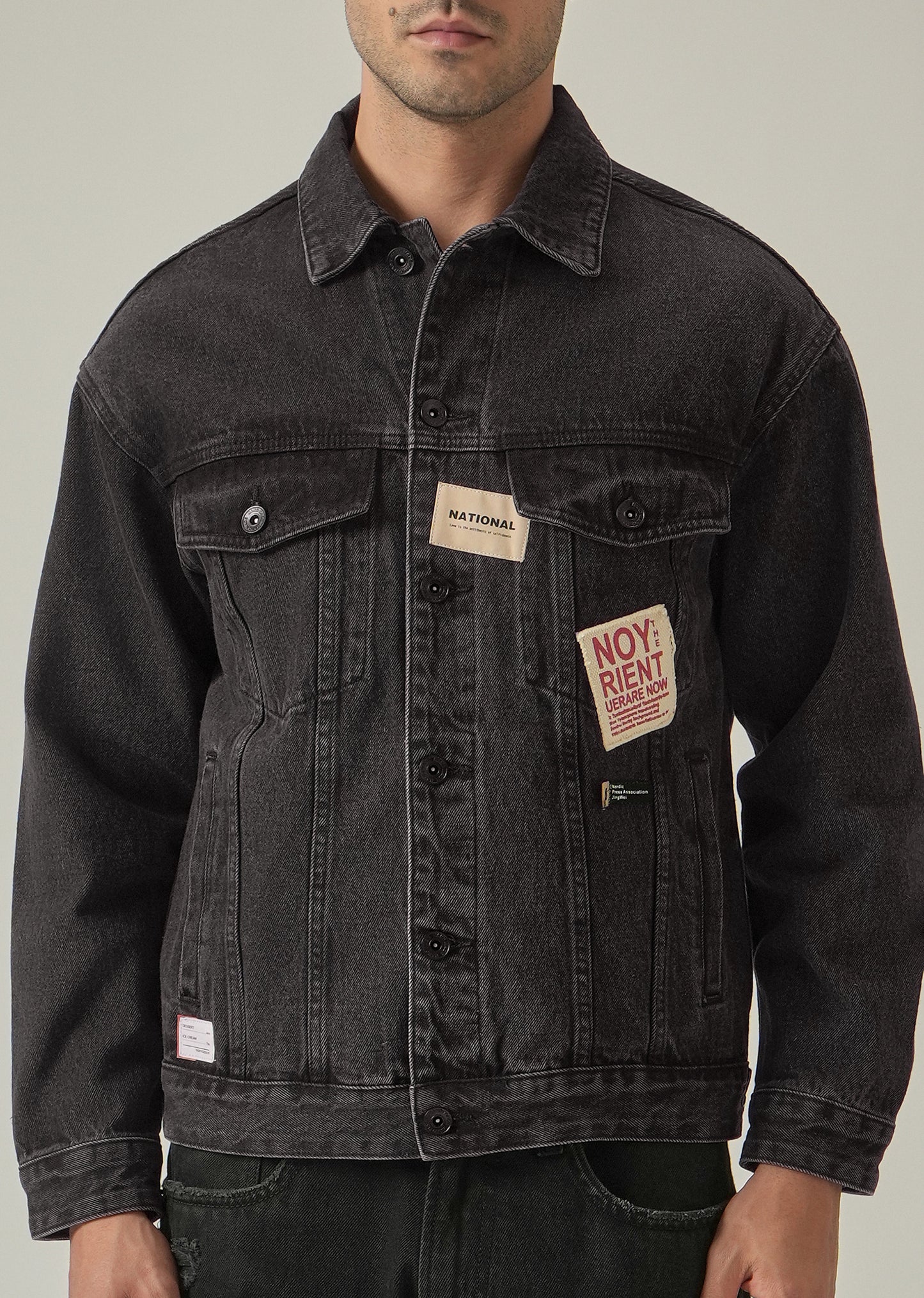 Patch Detail Denim Jacket