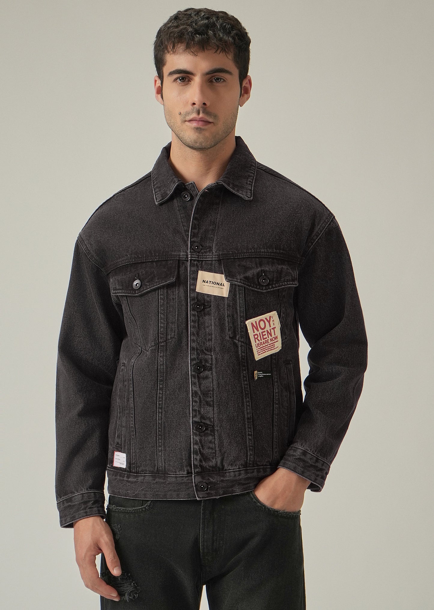 Patch Detail Denim Jacket