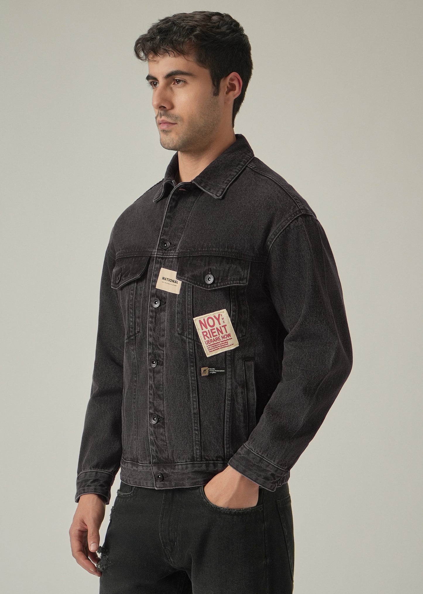 Patch Detail Denim Jacket