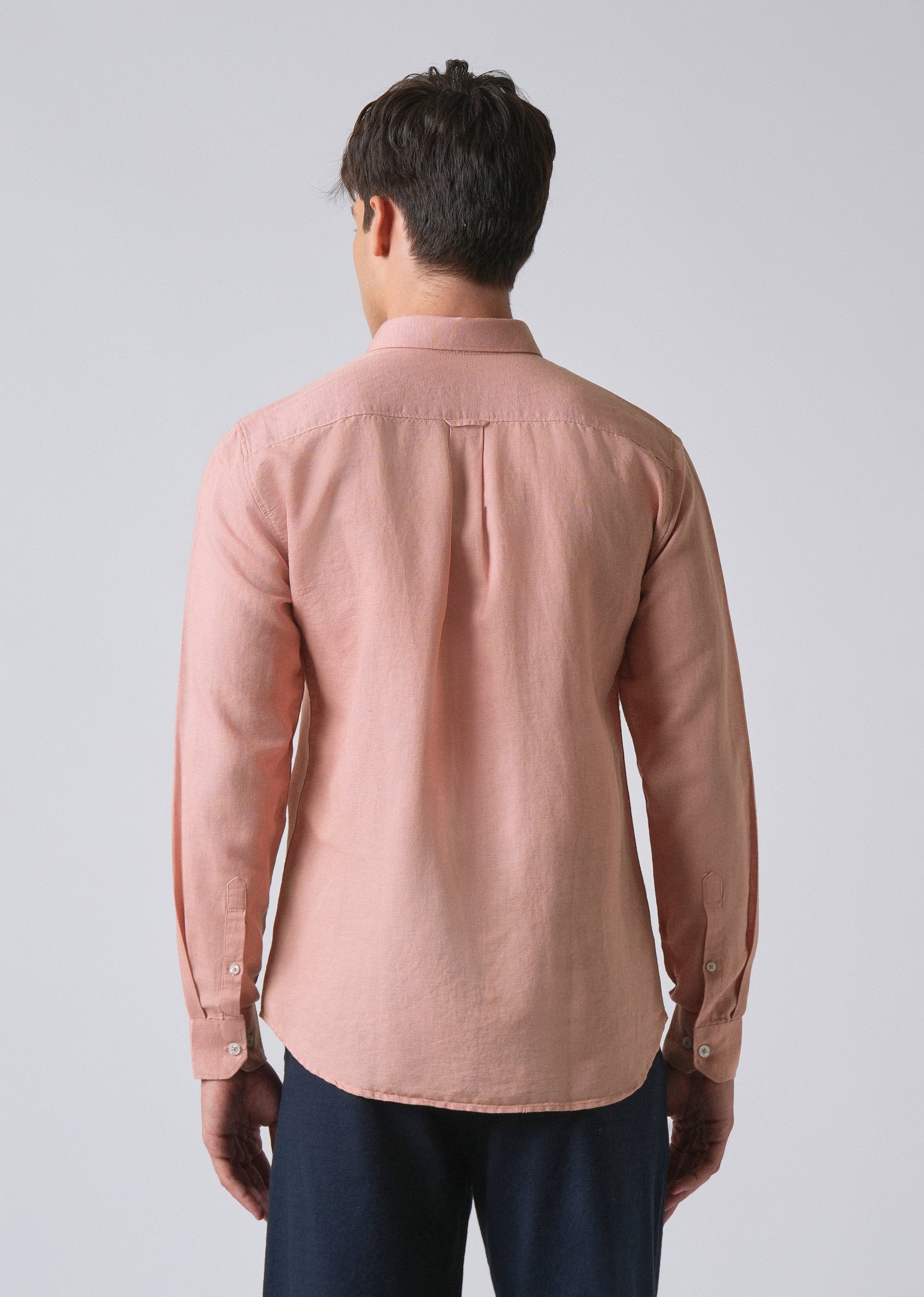Peach Linen Shirt