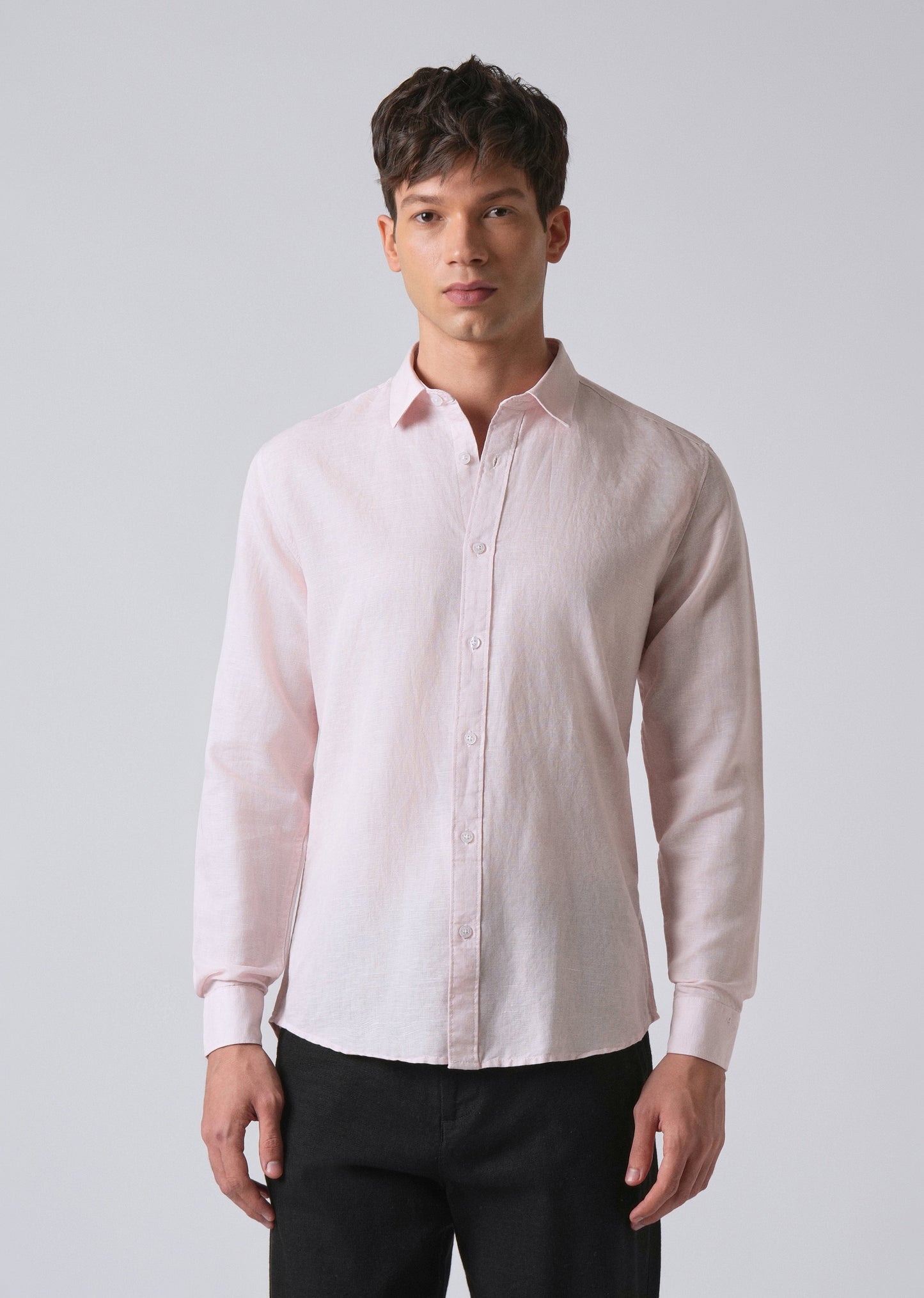 Pink Linen Shirt