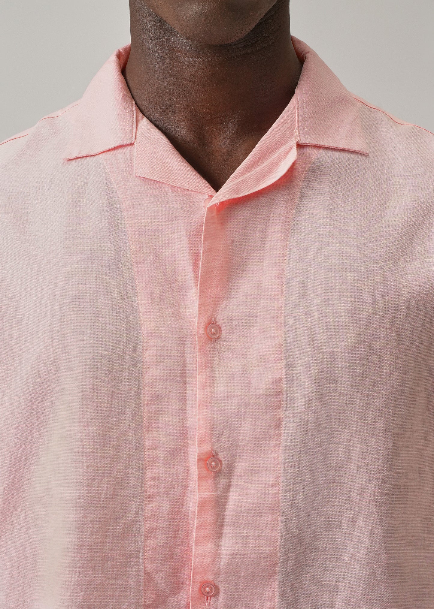 Pink Cotton/Linen Shirt