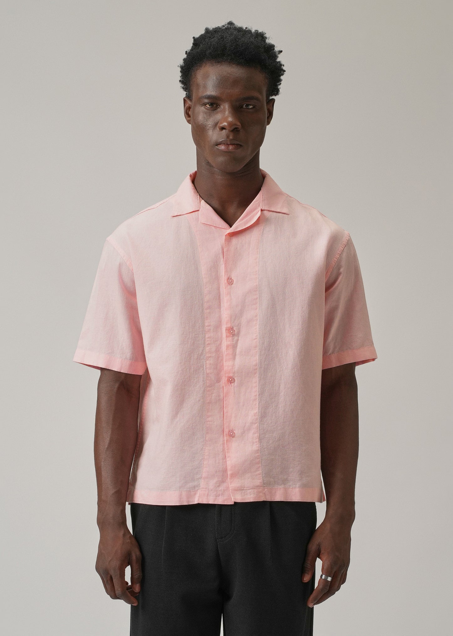 Pink Cotton/Linen Shirt