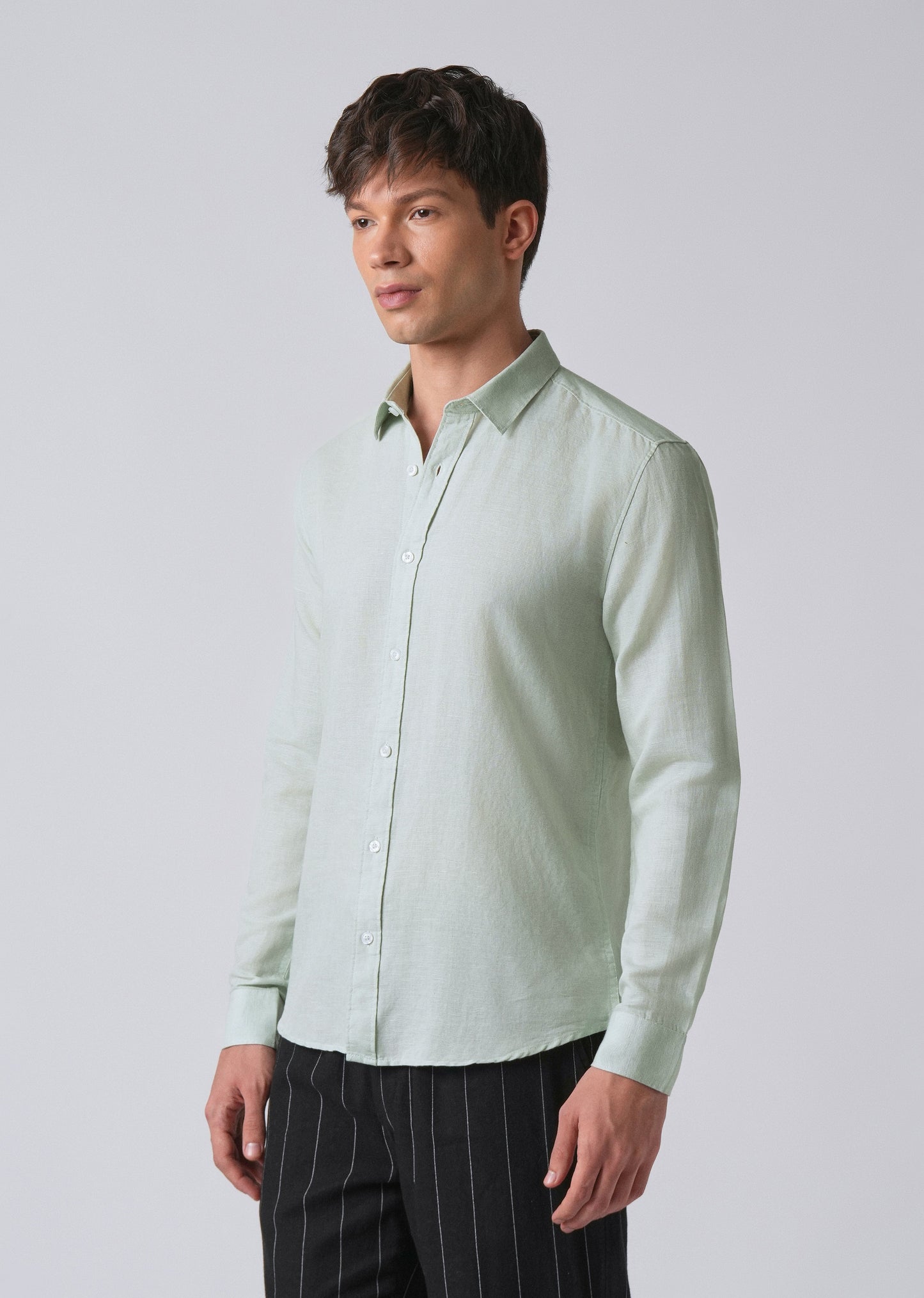 Sage Green Linen Shirt