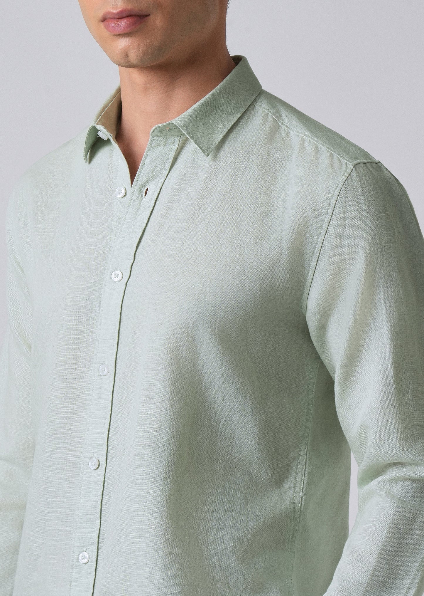 Sage Green Linen Shirt