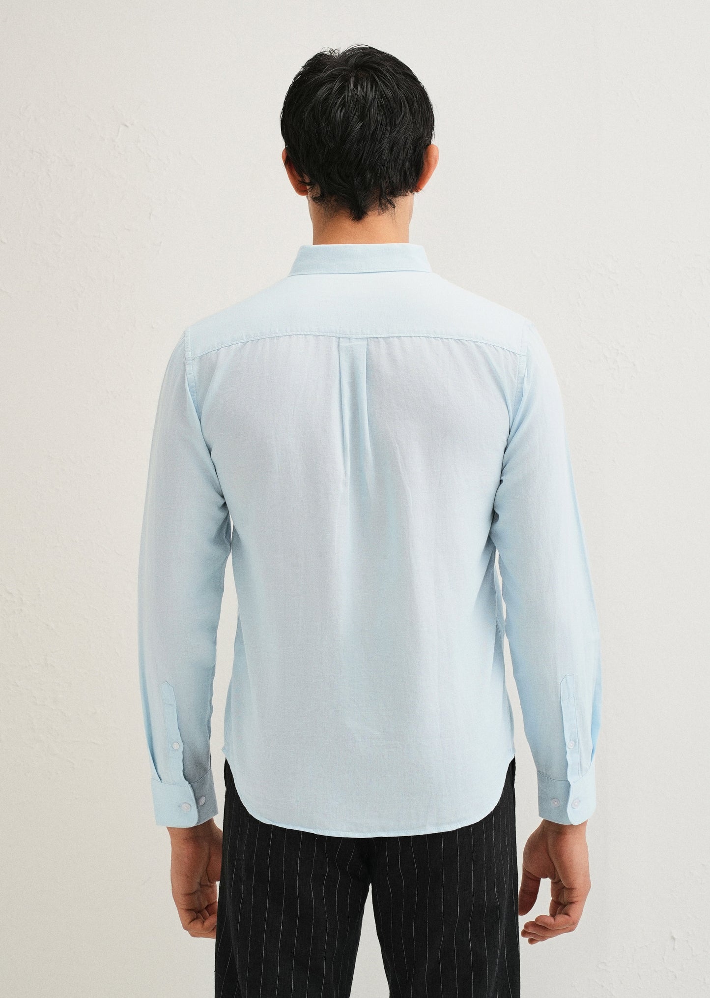 Sky Blue Cotton Linen Shirt
