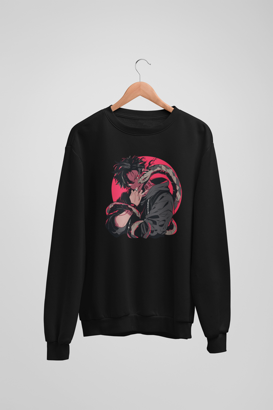 Snake Charmer Black Sweatshirt