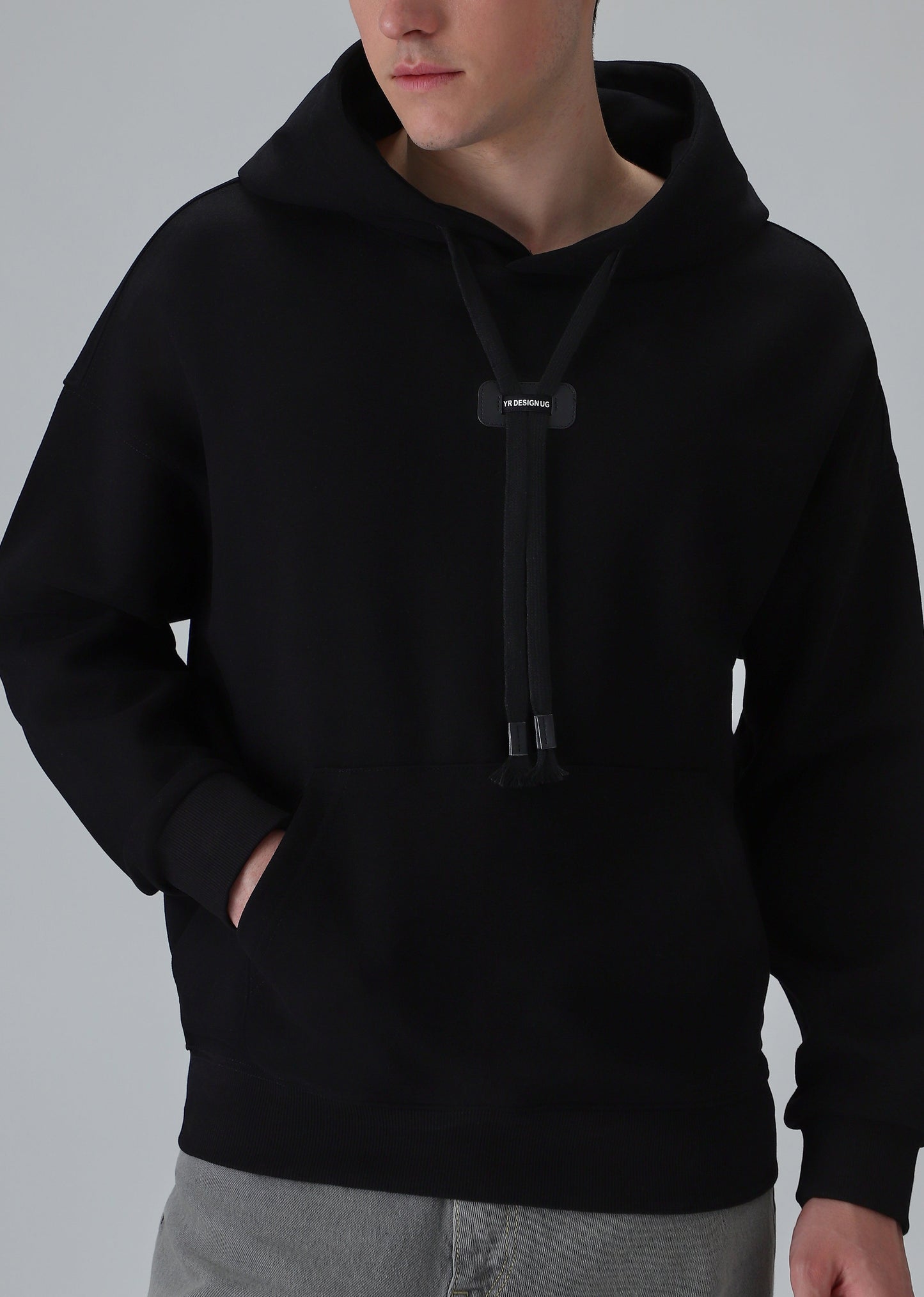 Solid Black Hoodie
