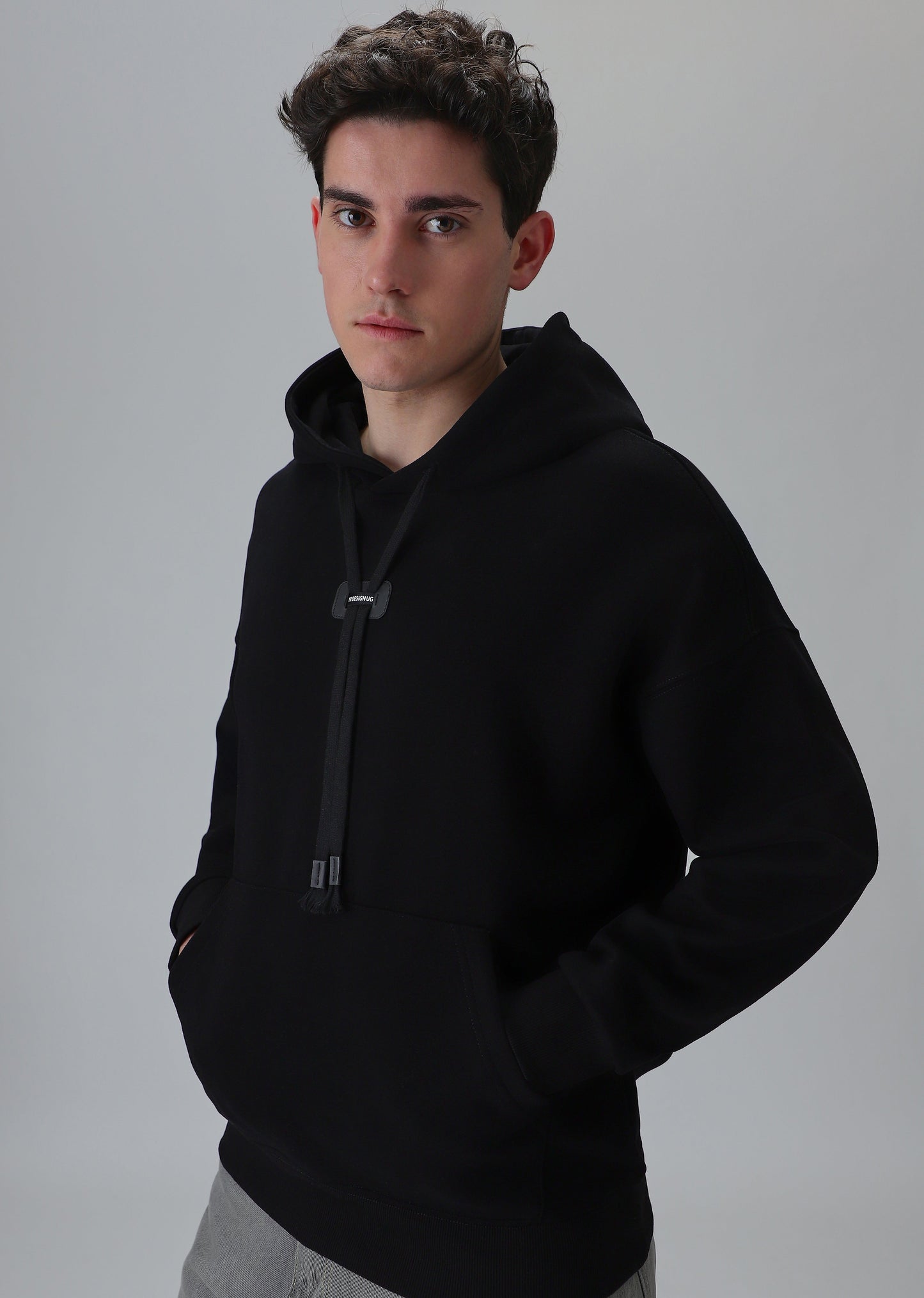 Solid Black Hoodie