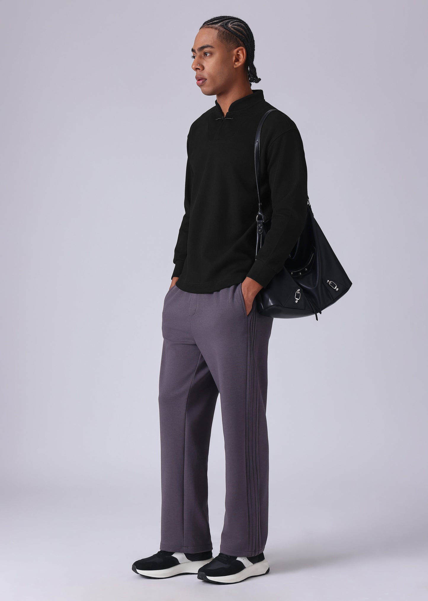 Solid Black Sweatshirt