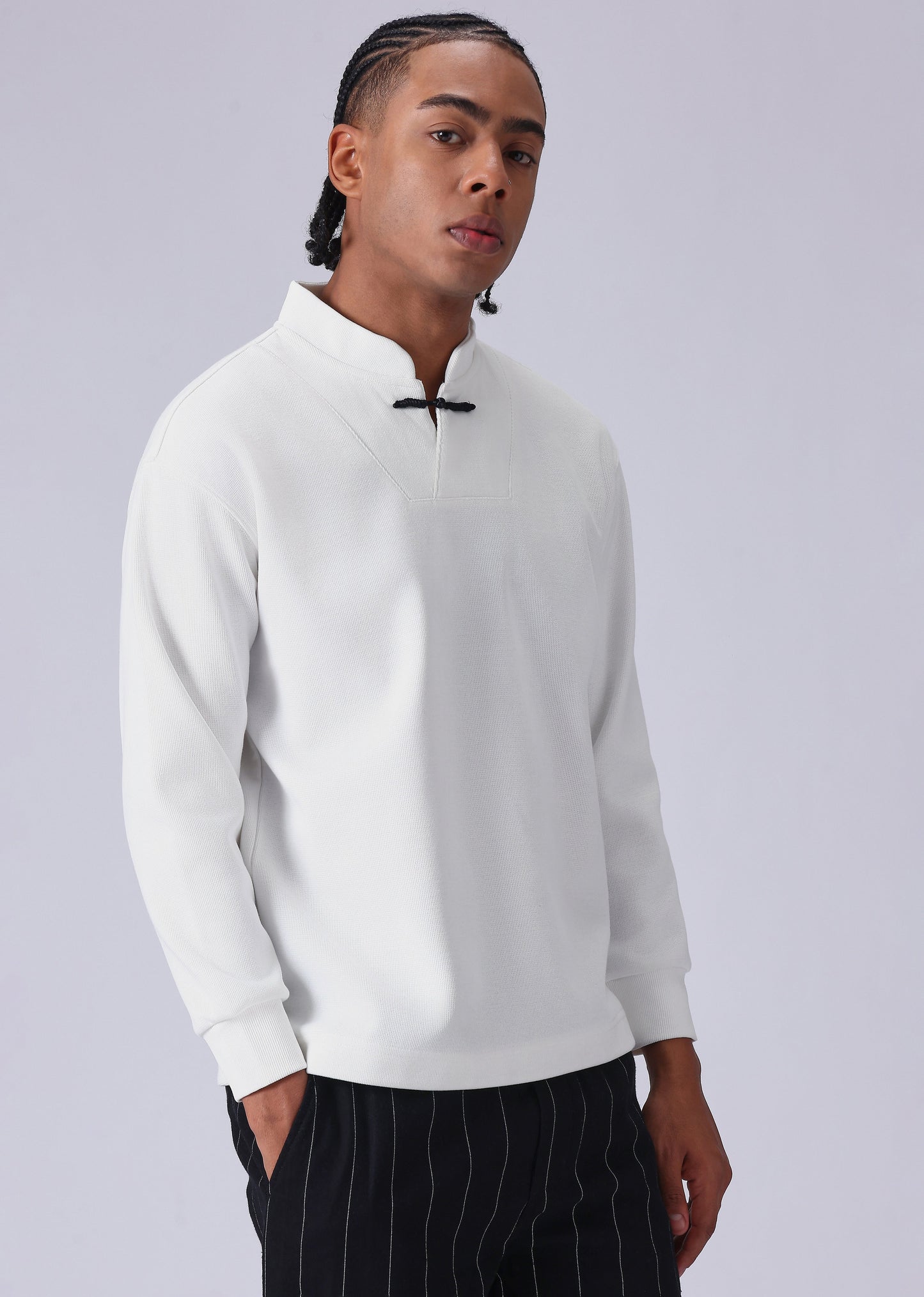 Solid White Sweatshirt
