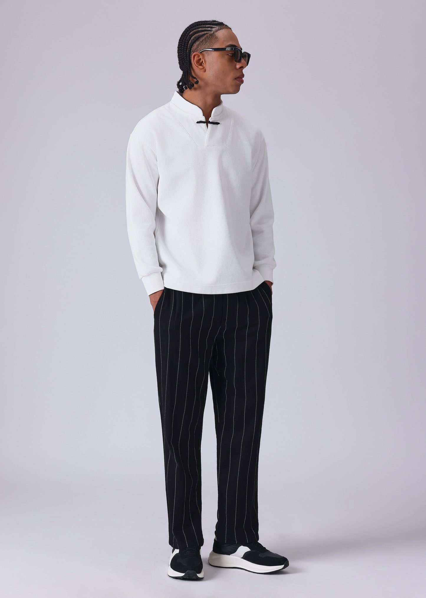 Solid White Sweatshirt