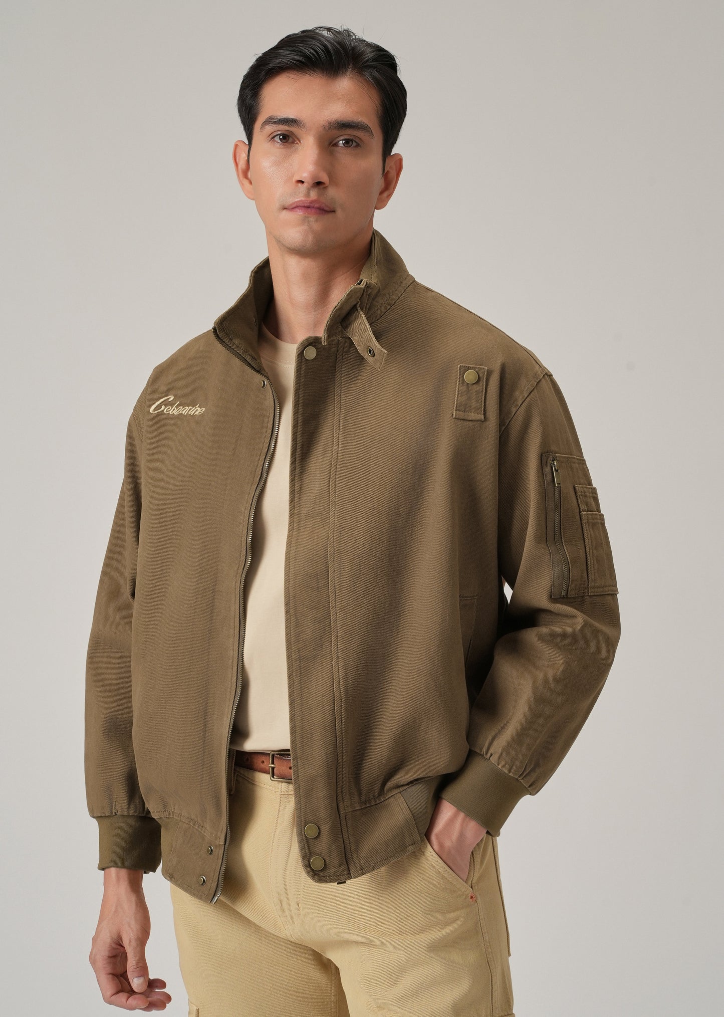 Stand Collar Bomber Jacket