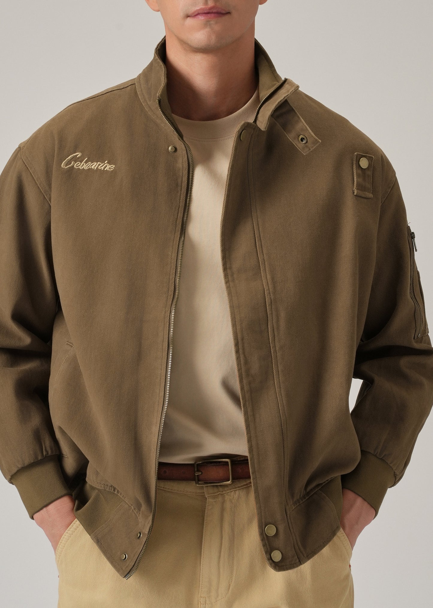 Stand Collar Bomber Jacket