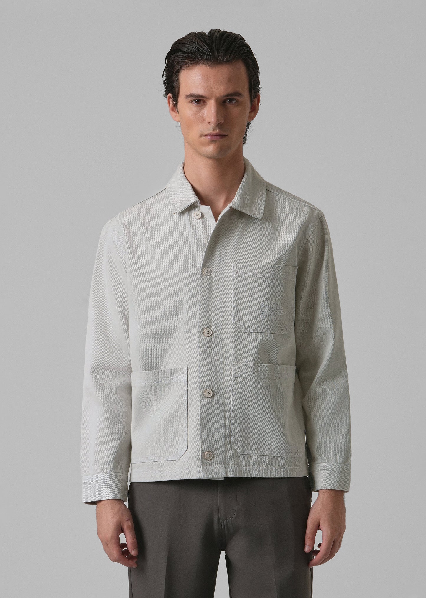 Storm Grey Cotton Drill Jacket