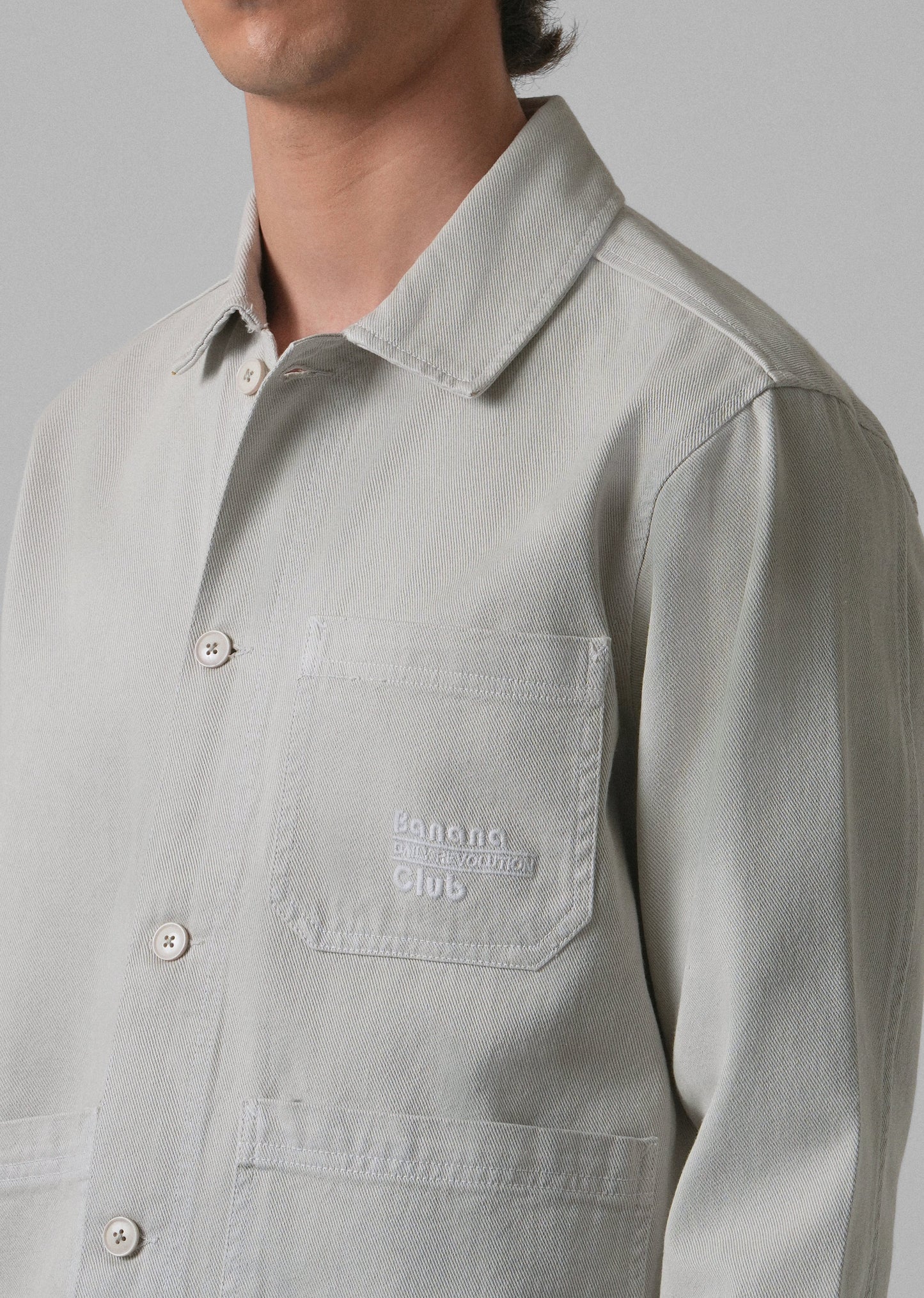 Storm Grey Cotton Drill Jacket