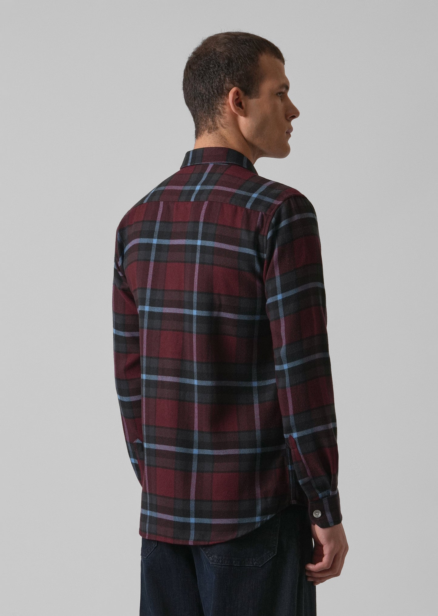 True Red Brushed Cotton Check Shirt