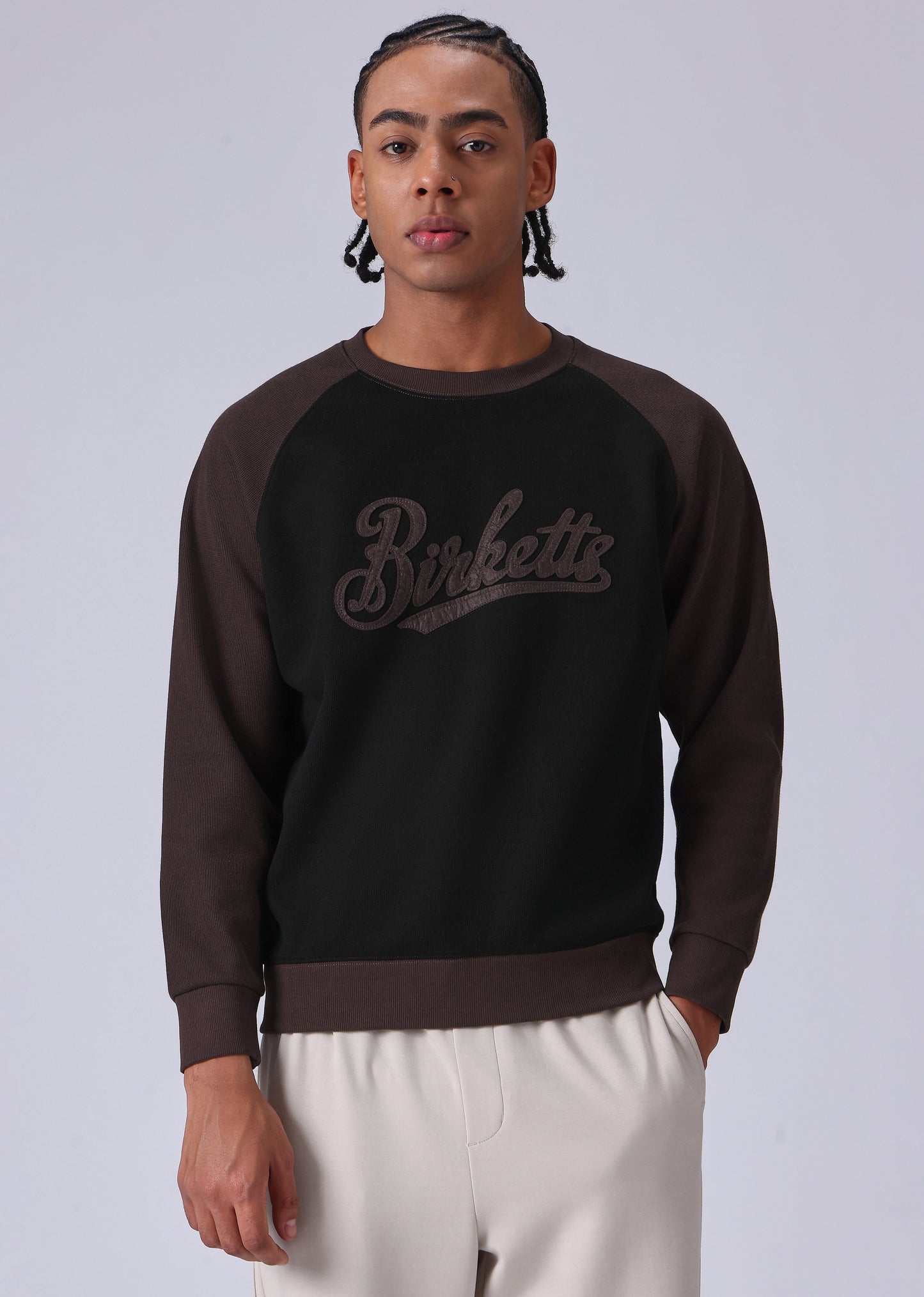 Typography Brown Sweatshirt