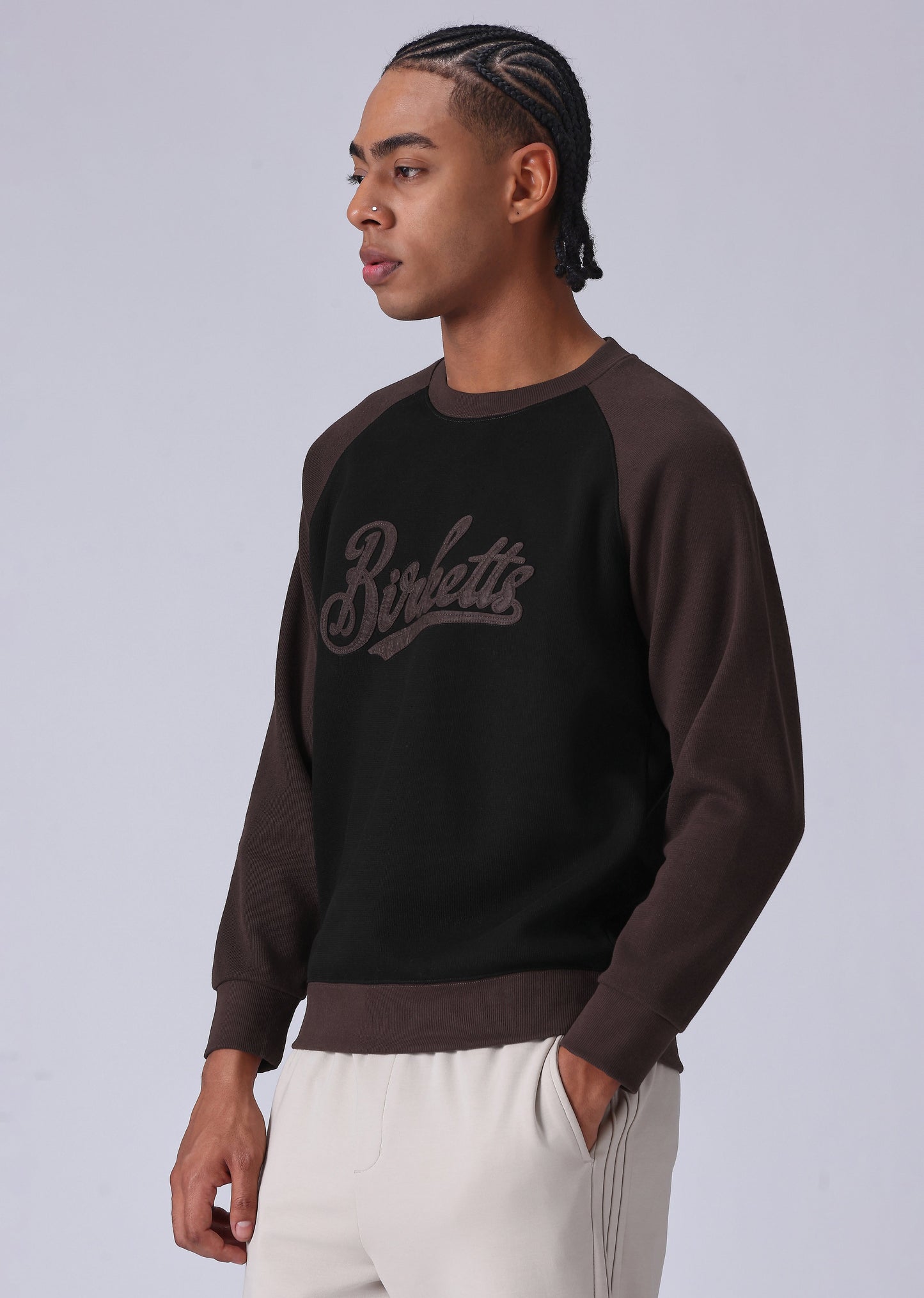 Typography Brown Sweatshirt