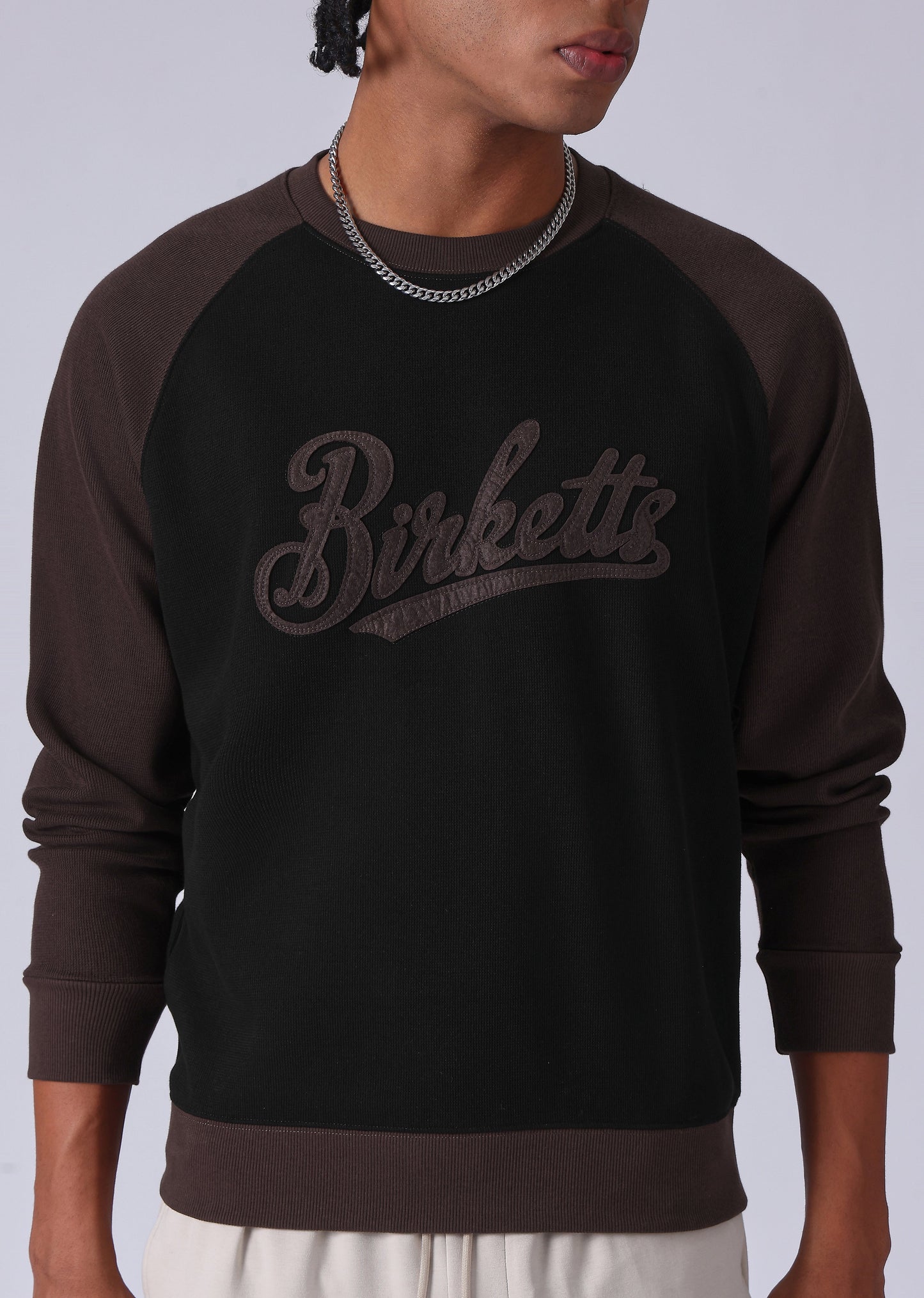 Typography Brown Sweatshirt