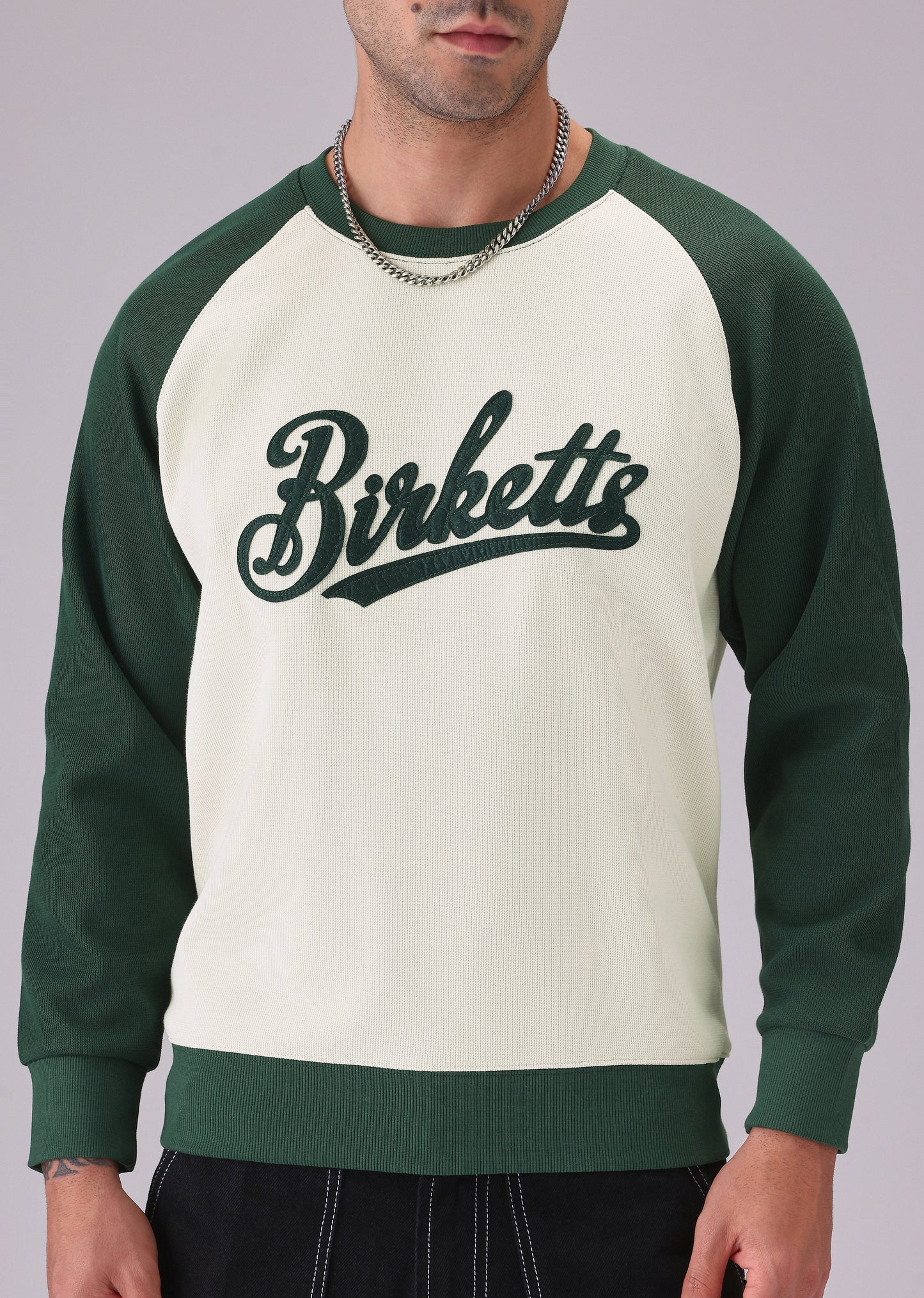 Typography Green Sweatshirt