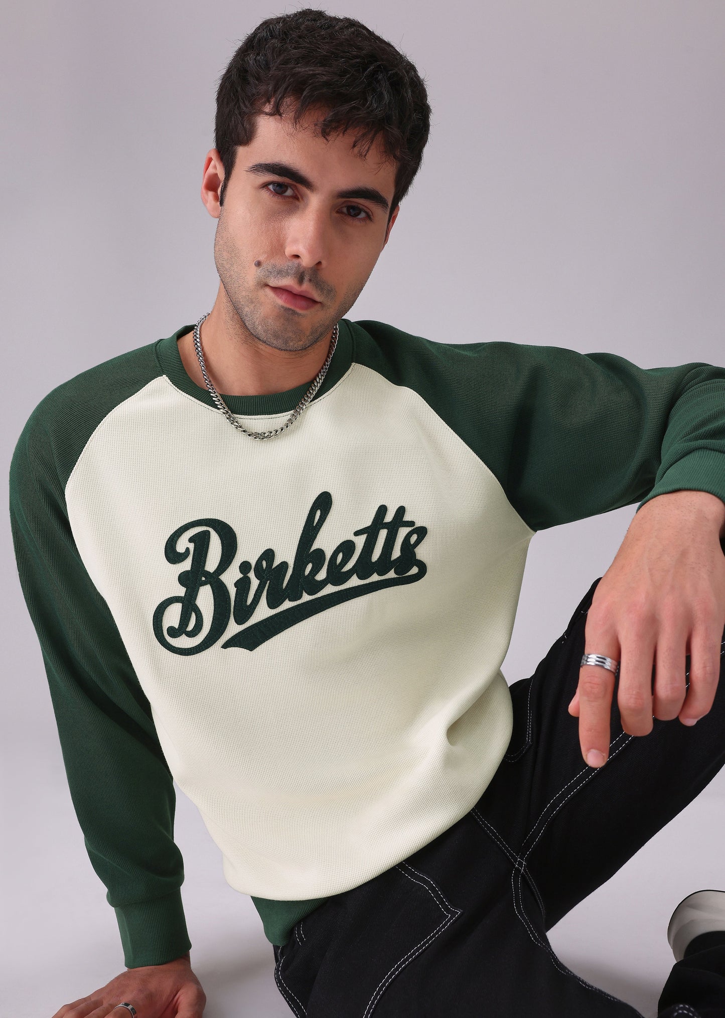 Typography Green Sweatshirt