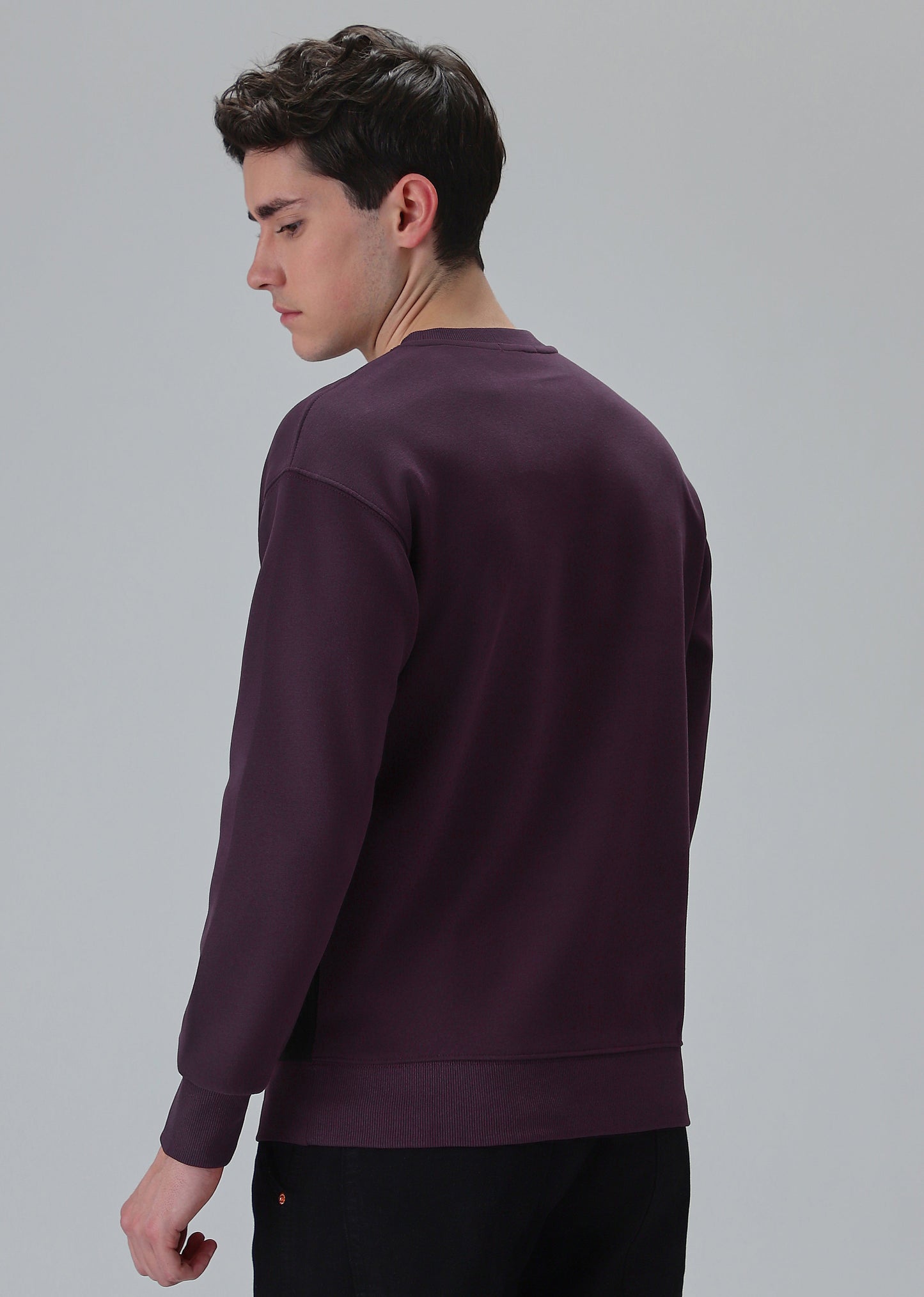 Violet Black Colorblock Sweatshirt