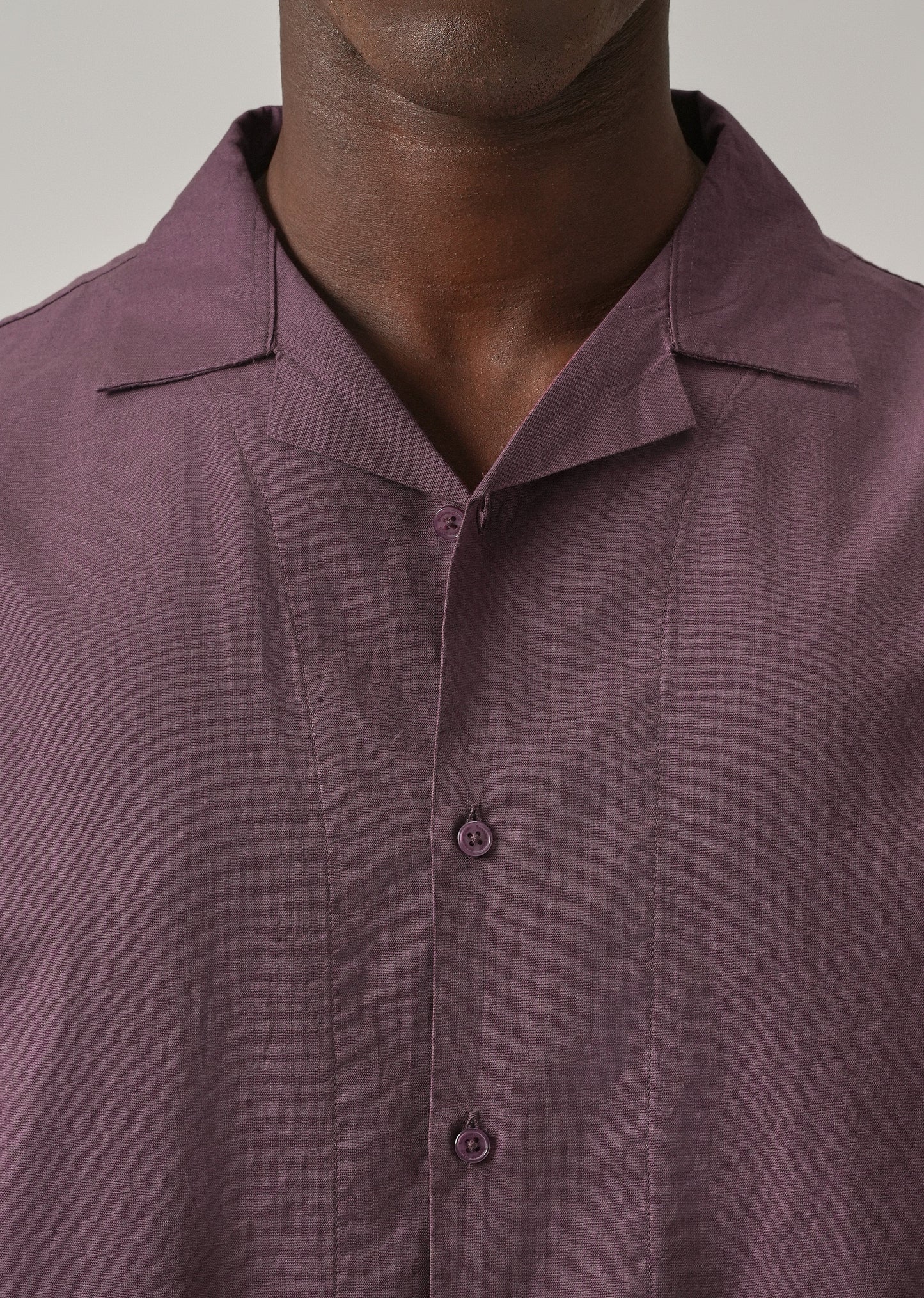 Violet Cotton/Linen Shirt