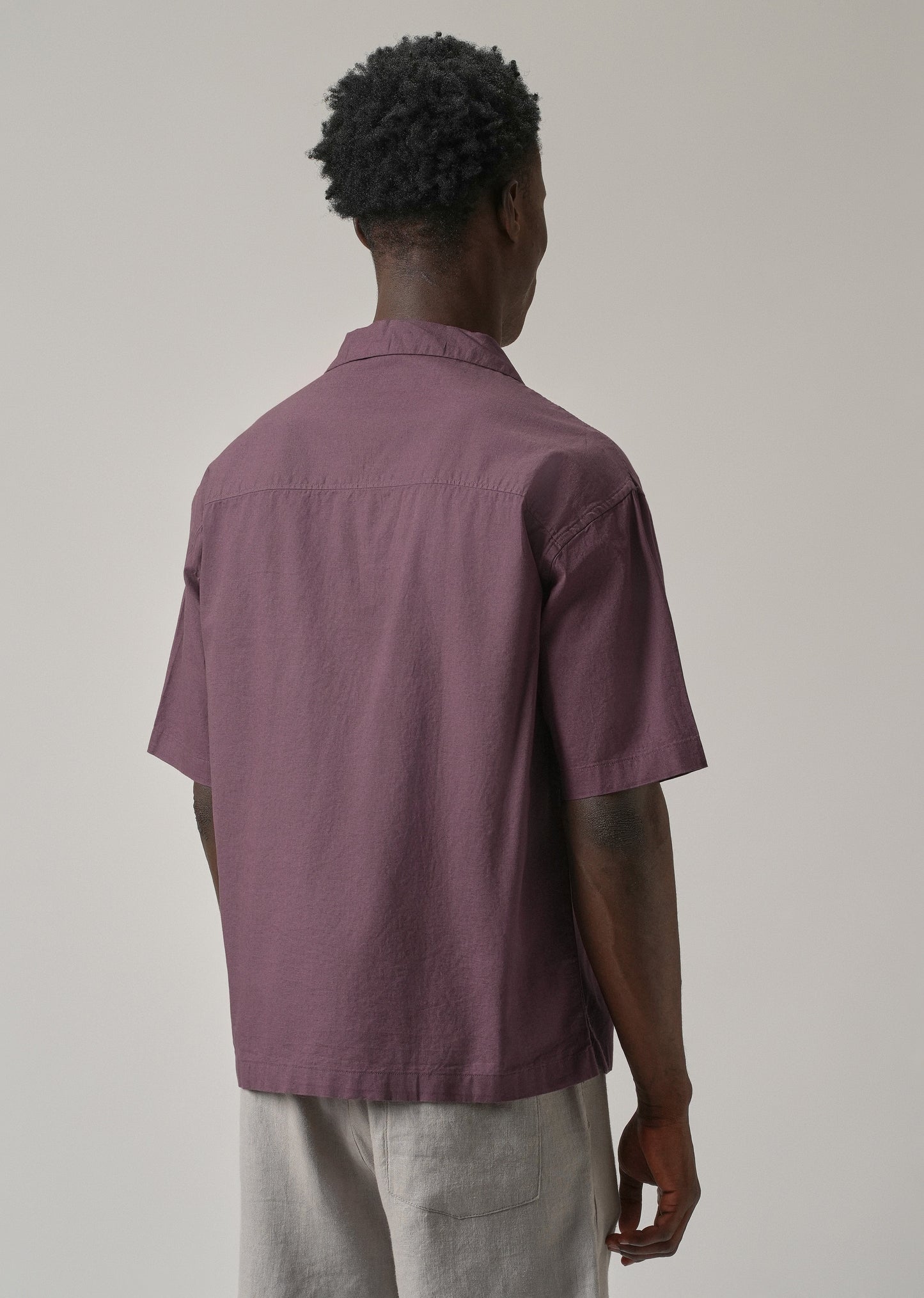 Violet Cotton/Linen Shirt