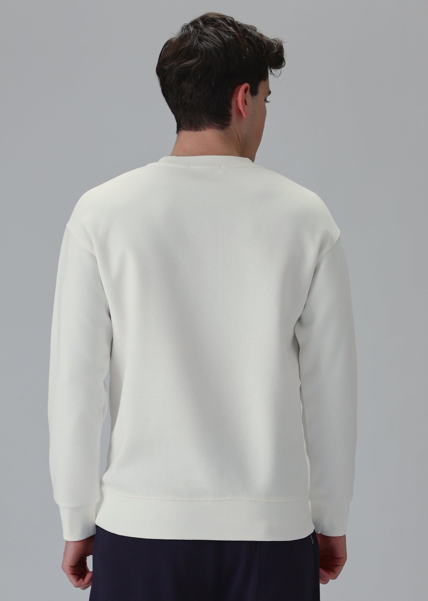 White Graphic Pocket Sweatshirt