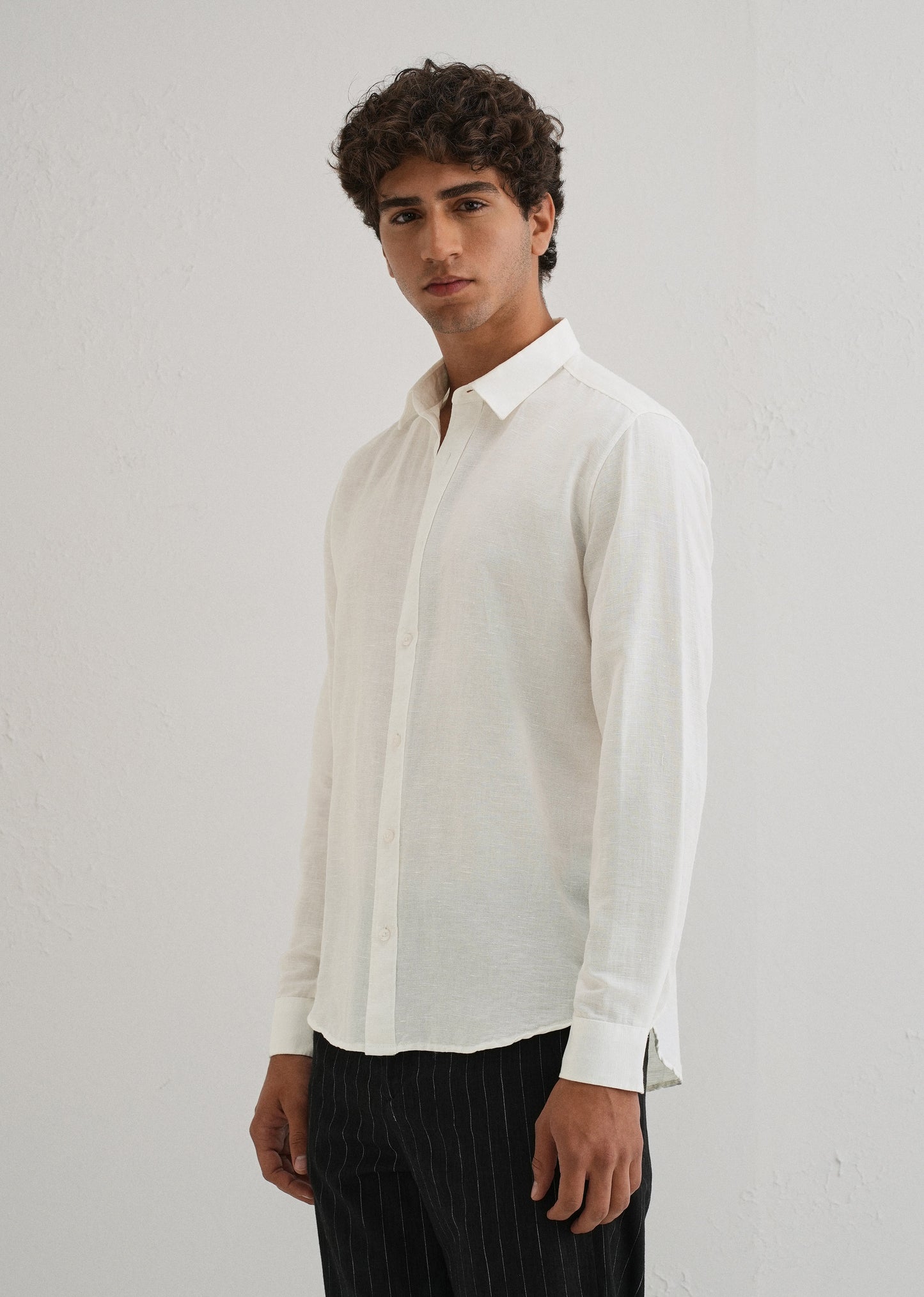 White Linen Shirt